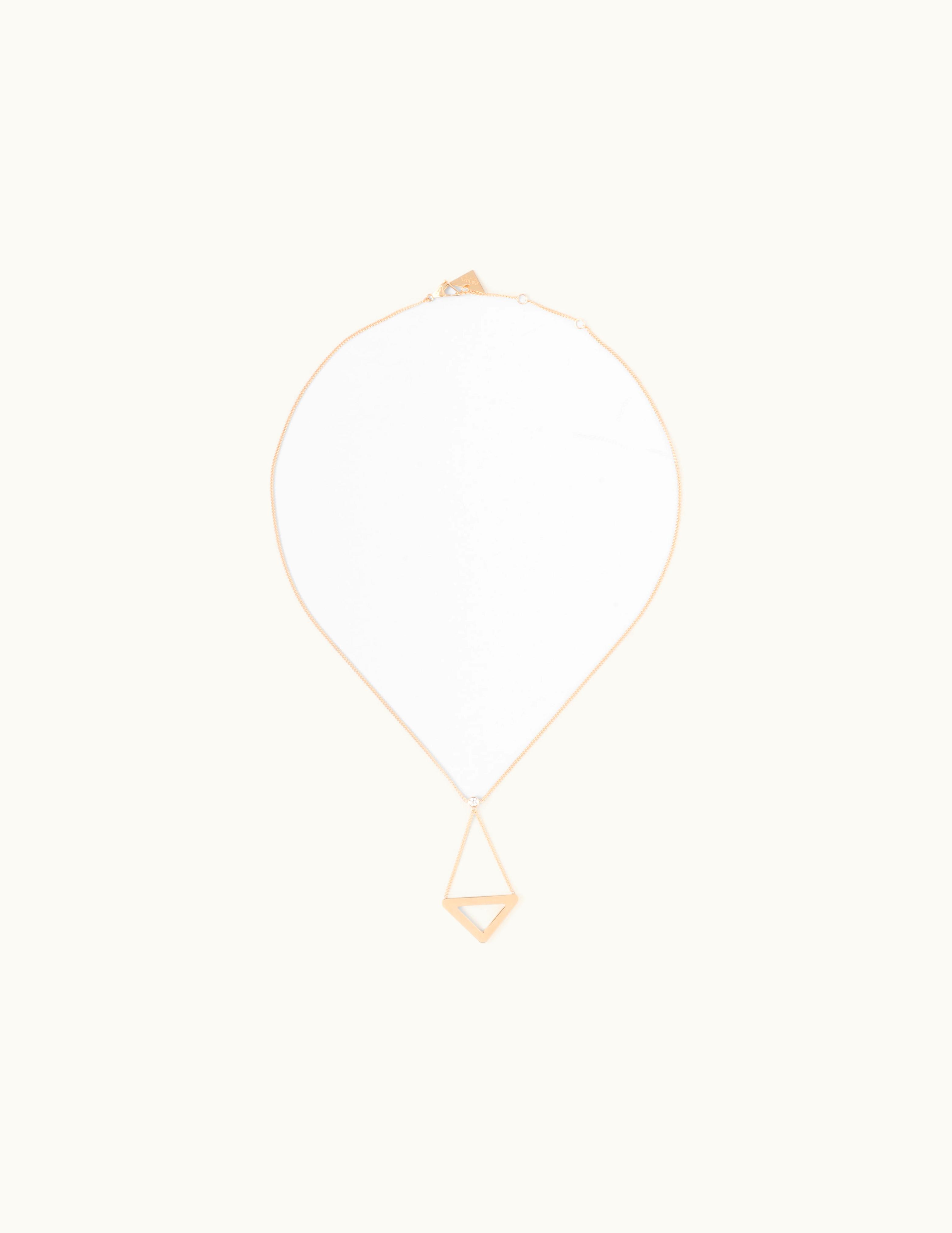 Prada Prada Eternal Gold Cut-Out Pendant Necklace In Yellow Gold