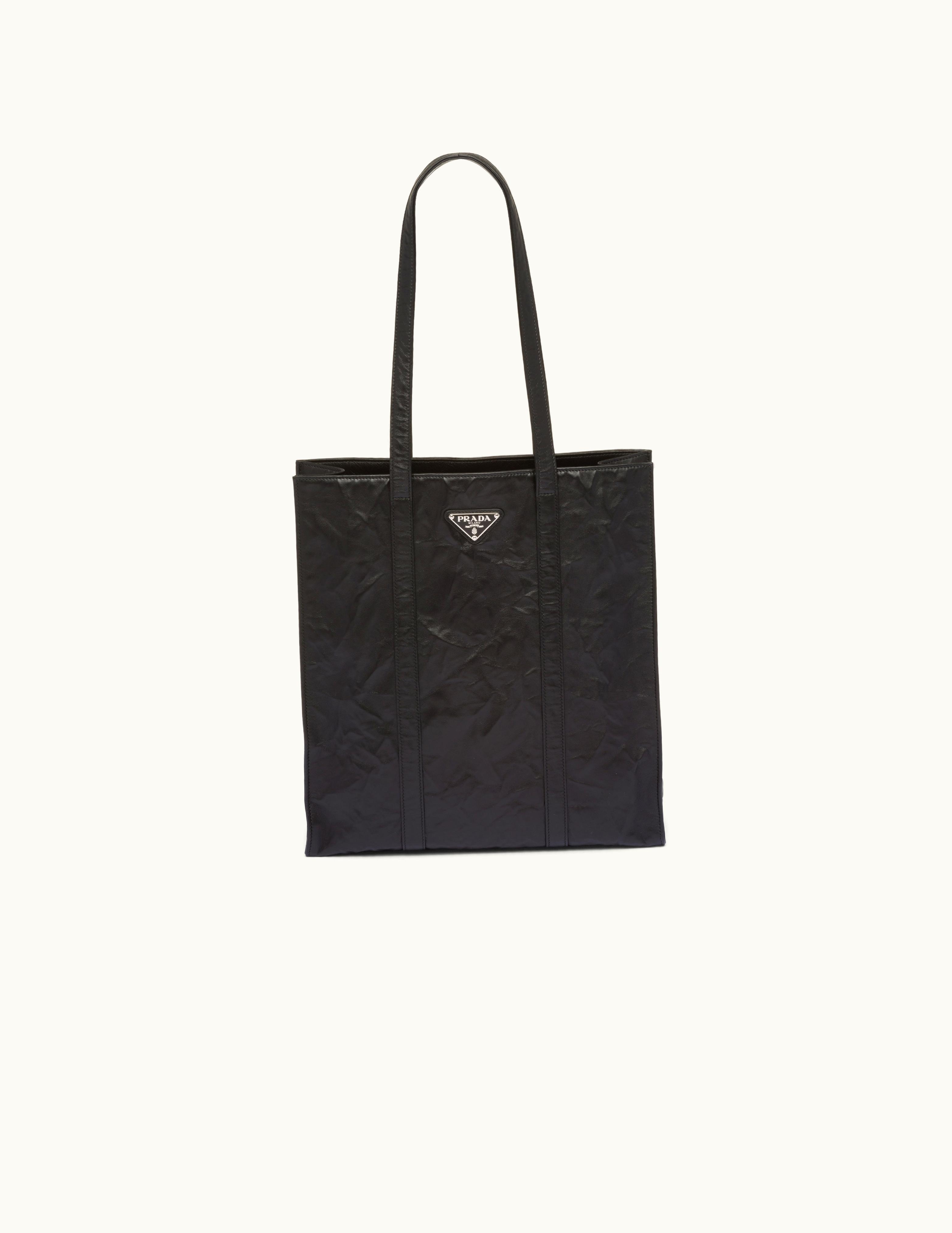 Prada Small Antique Nappa Leather Tote UZ0156301