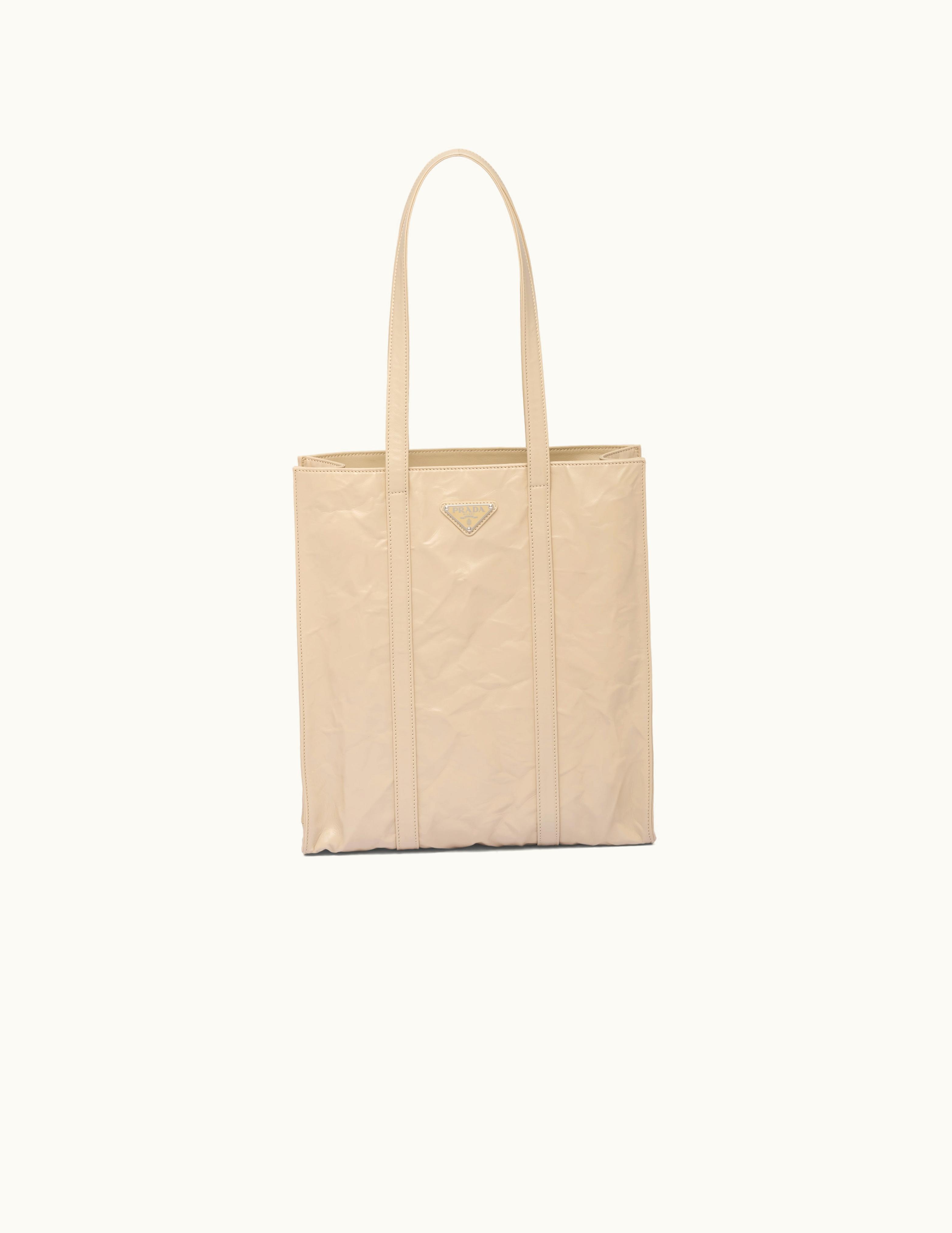 Prada Small Antique Nappa Leather Tote UZ0156302