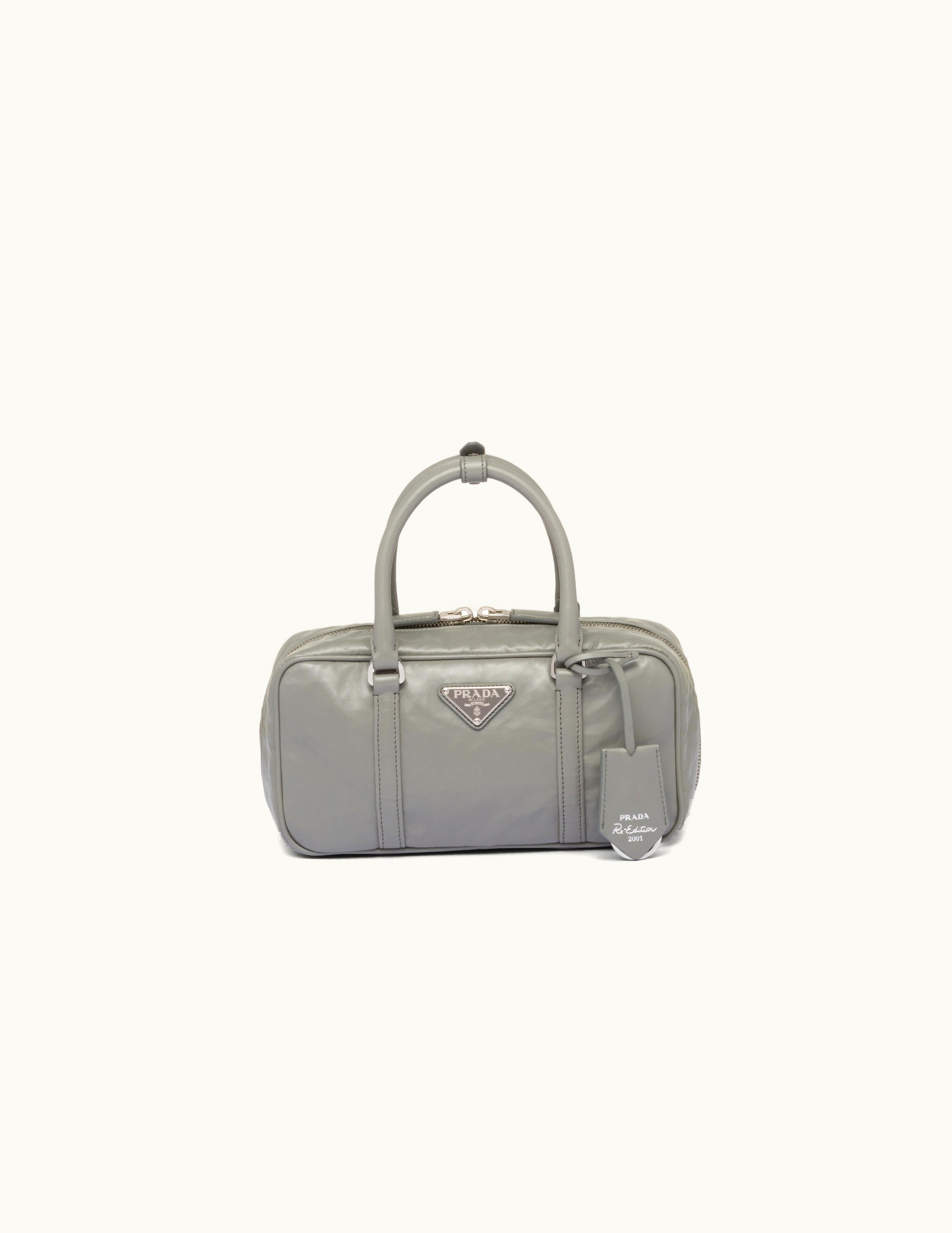 Prada Small Antique Nappa Leather Top Handle Bag UZ0156307