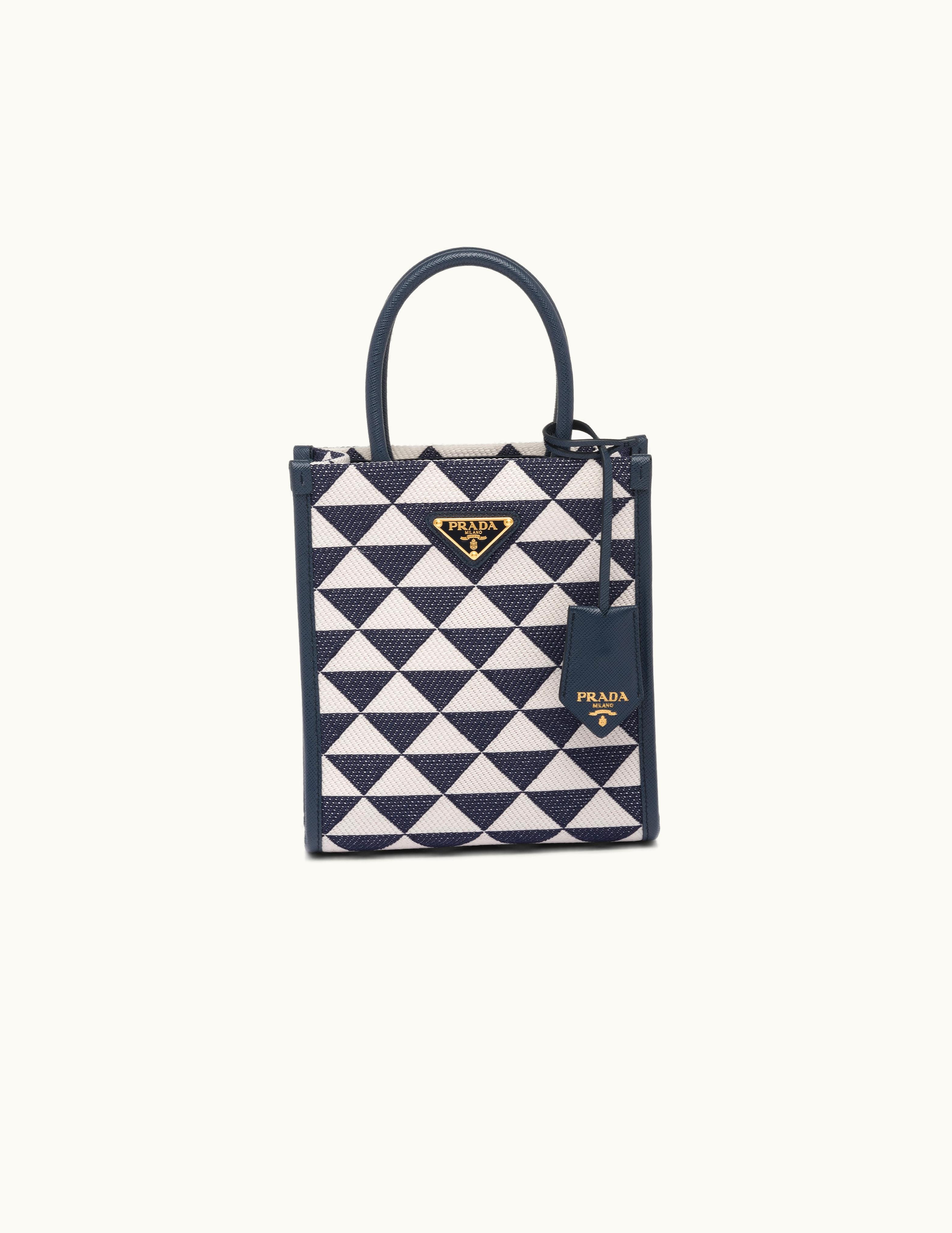 Prada Symbole Embroidered Fabric Mini Bag UZ0156326