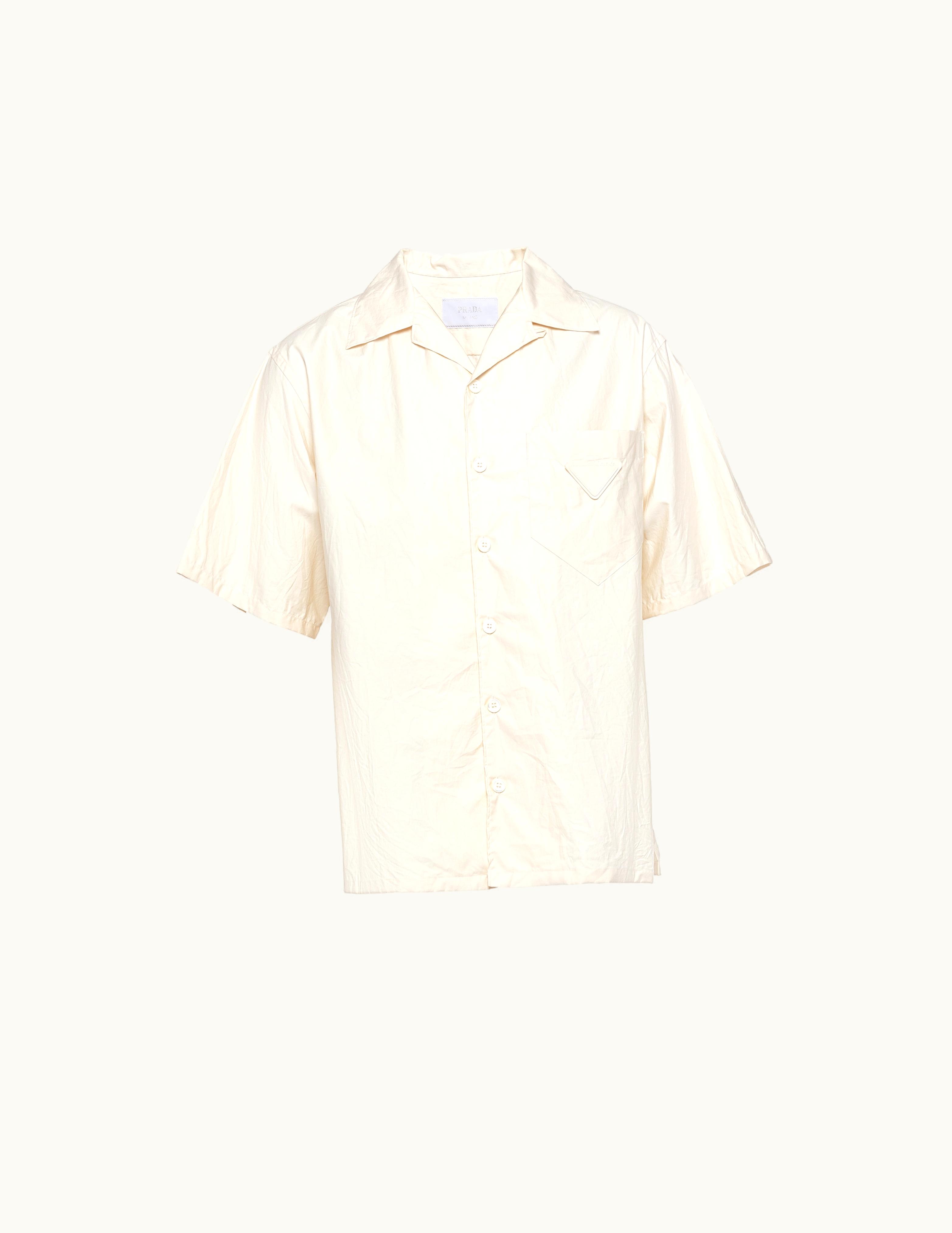 Prada Prada Short-Sleeved Heavy Cotton Shirt