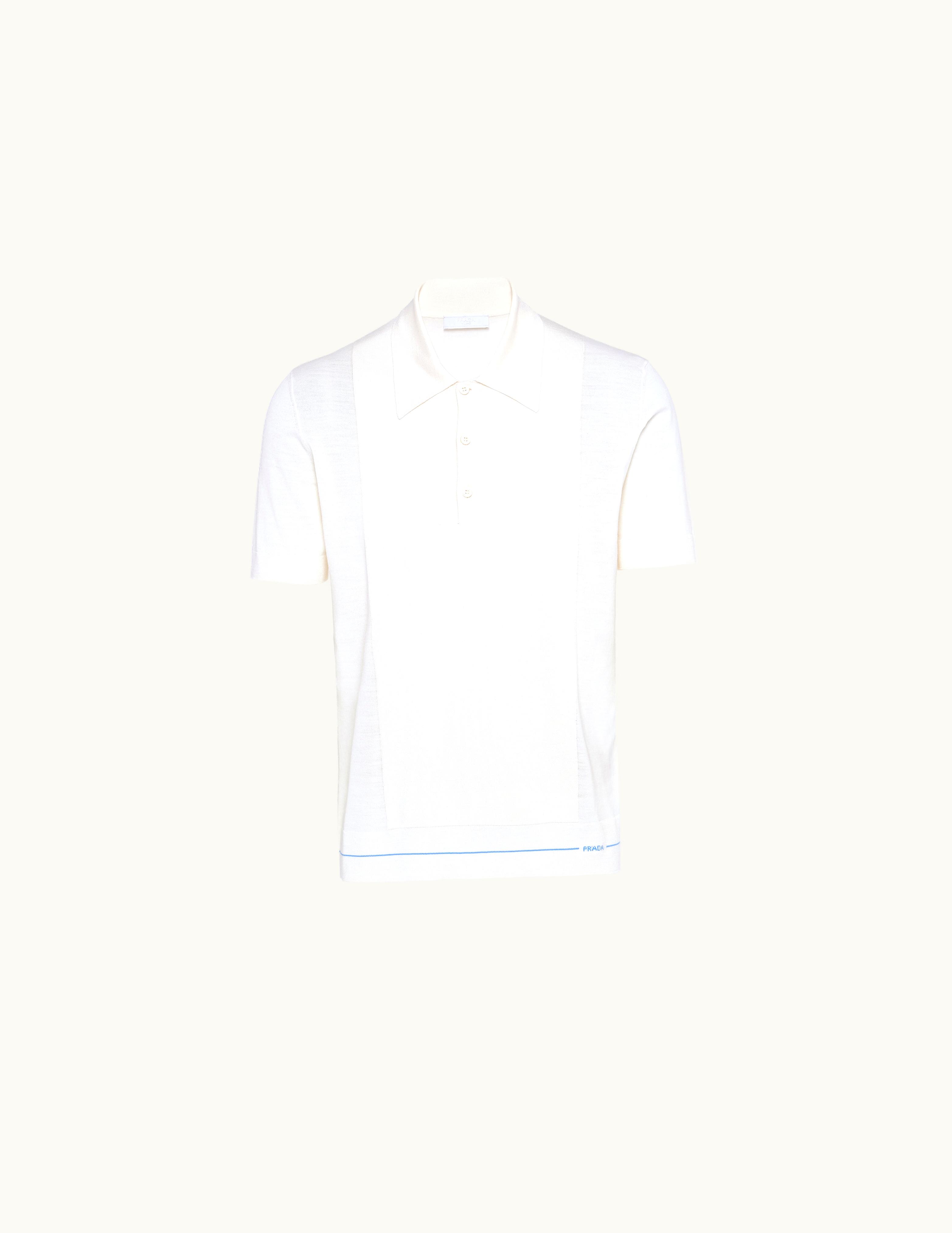 Prada Prada Worsted-Wool Polo Shirt