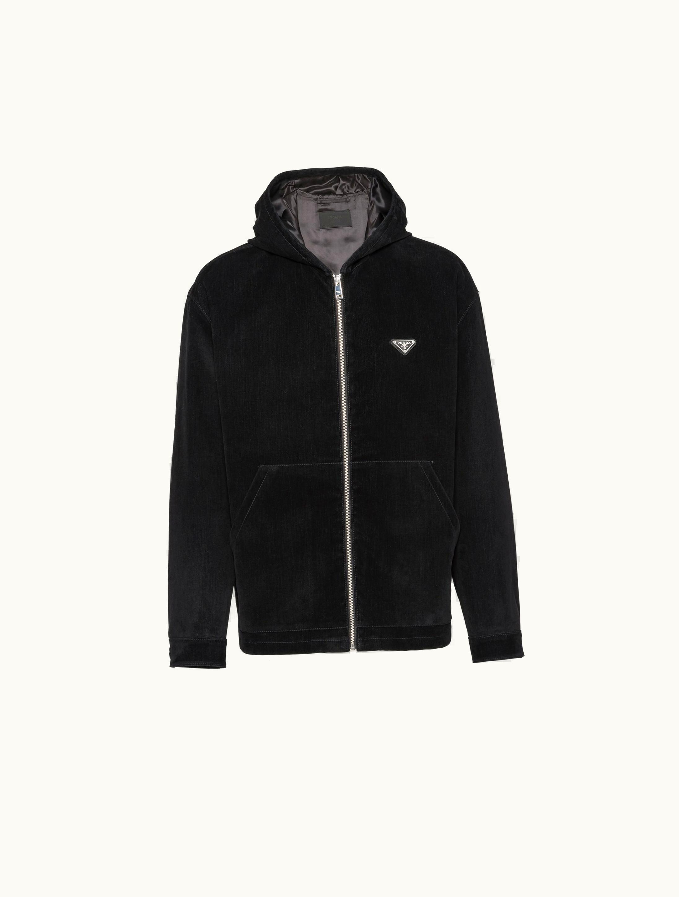 Prada Prada Cotton Velvet Blouson Jacket UZ0156378