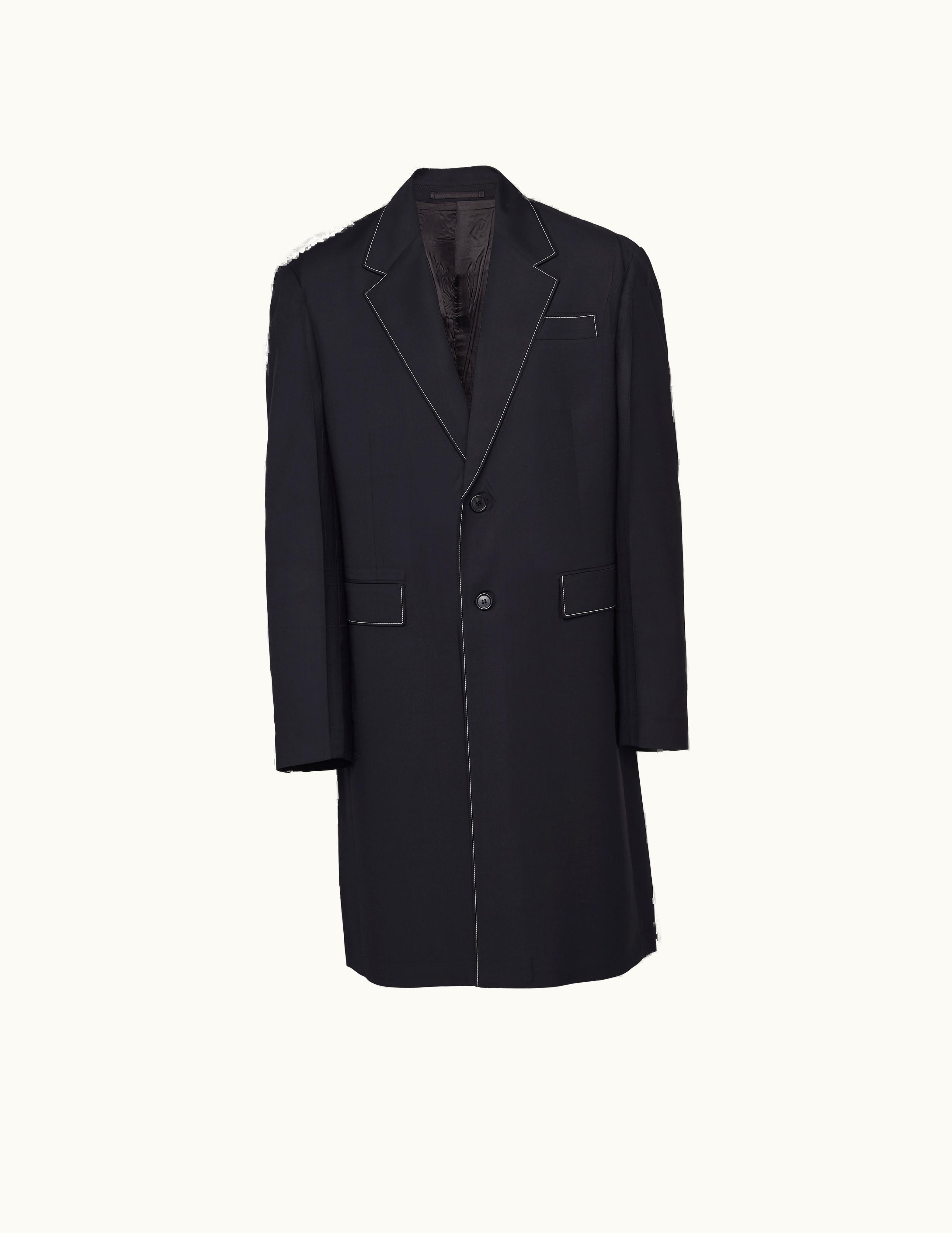 Prada Prada Single-Breasted Wool Coat UZ0156389