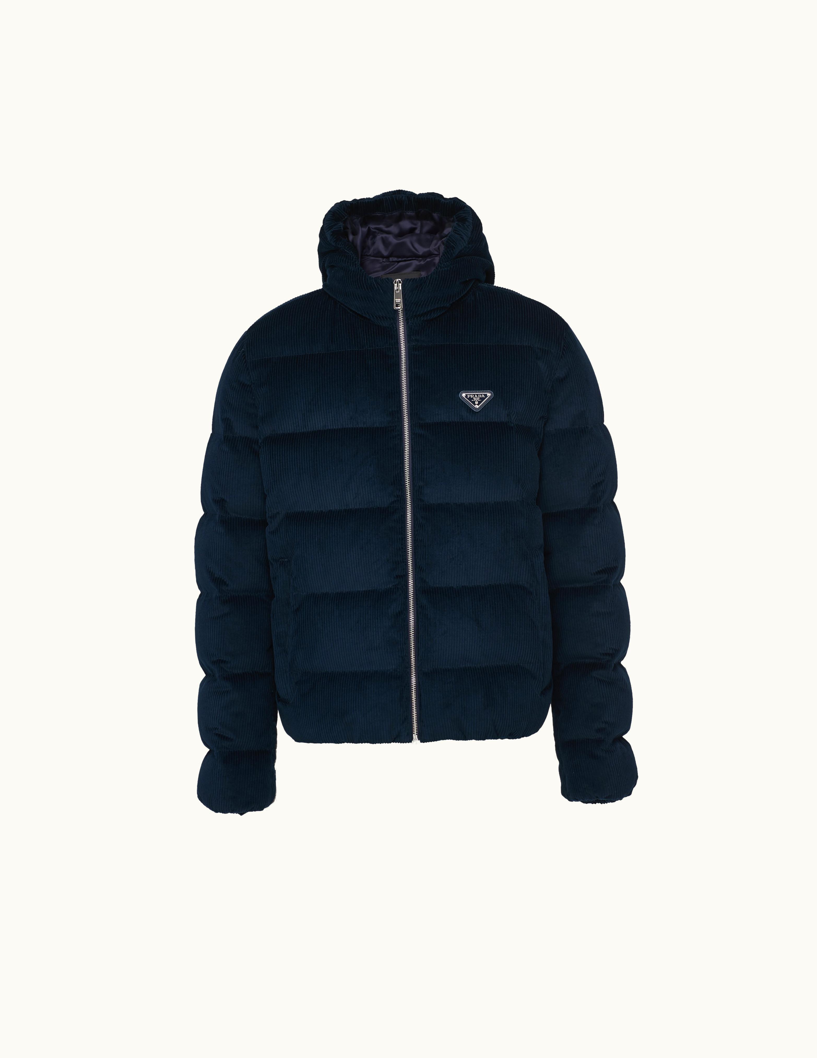 Prada Prada Cropped Corduroy Down Jacket