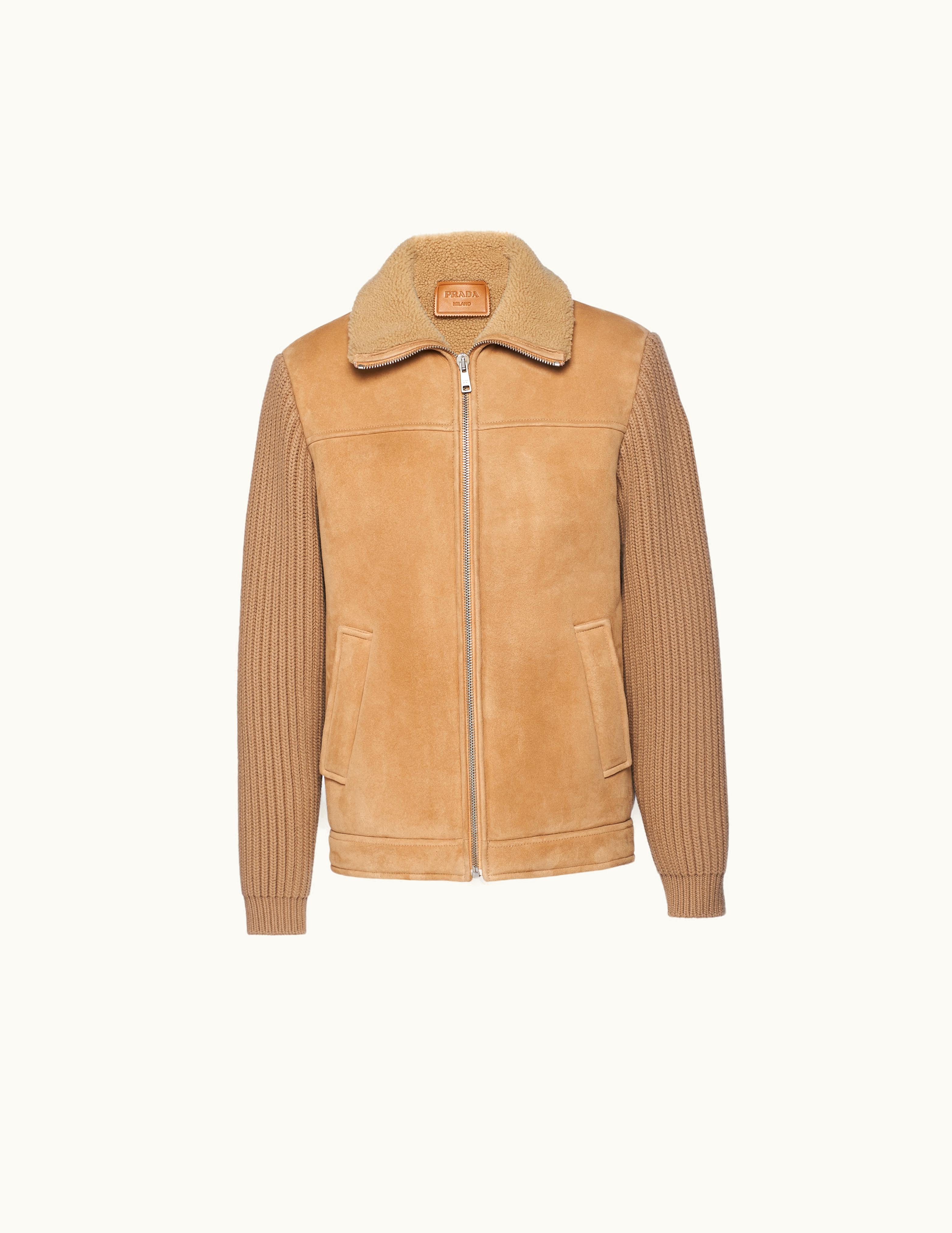 Prada Prada Shearling And Knit Jacket UZ0156451