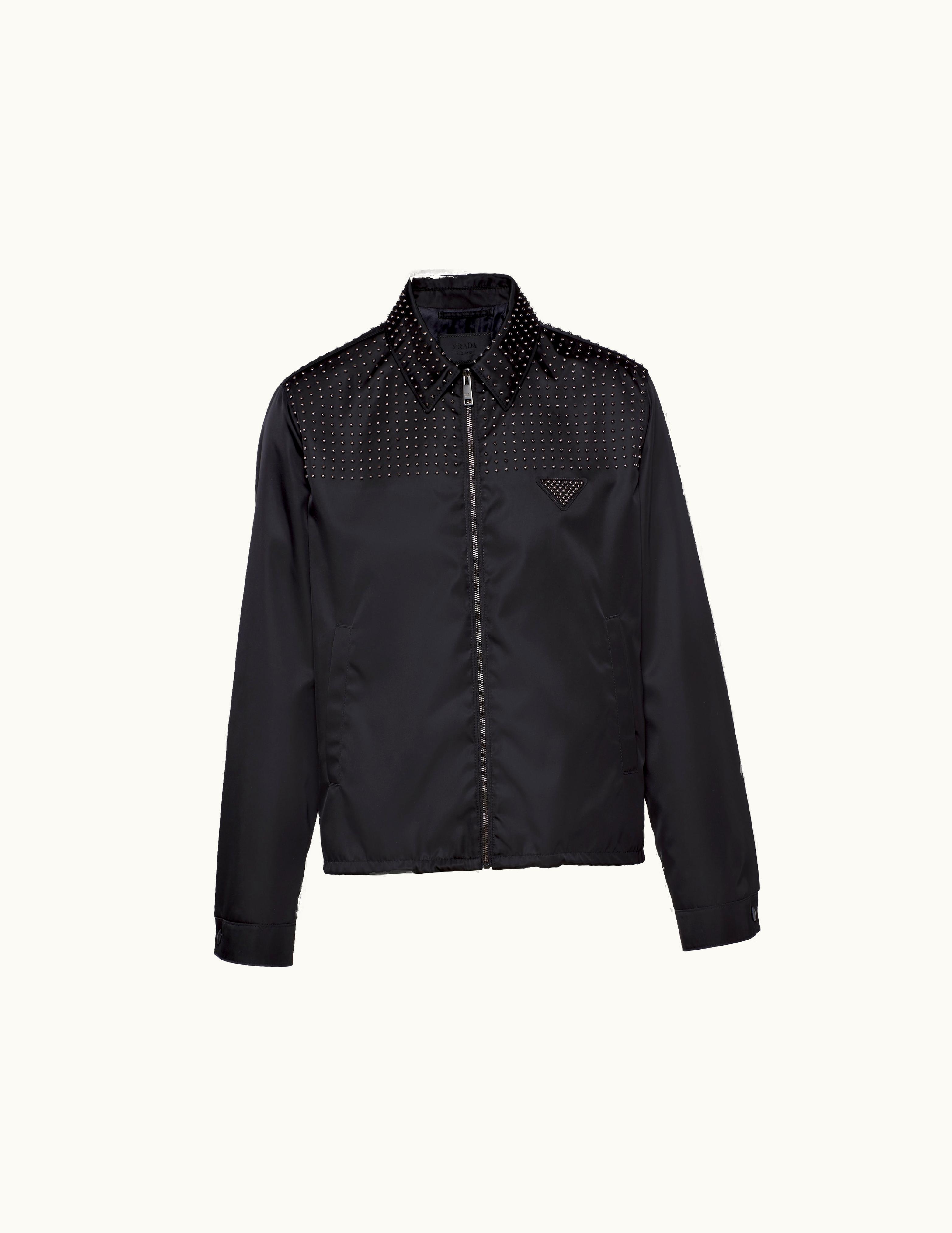Prada Prada Studded Re-Nylon Blouson Jacket