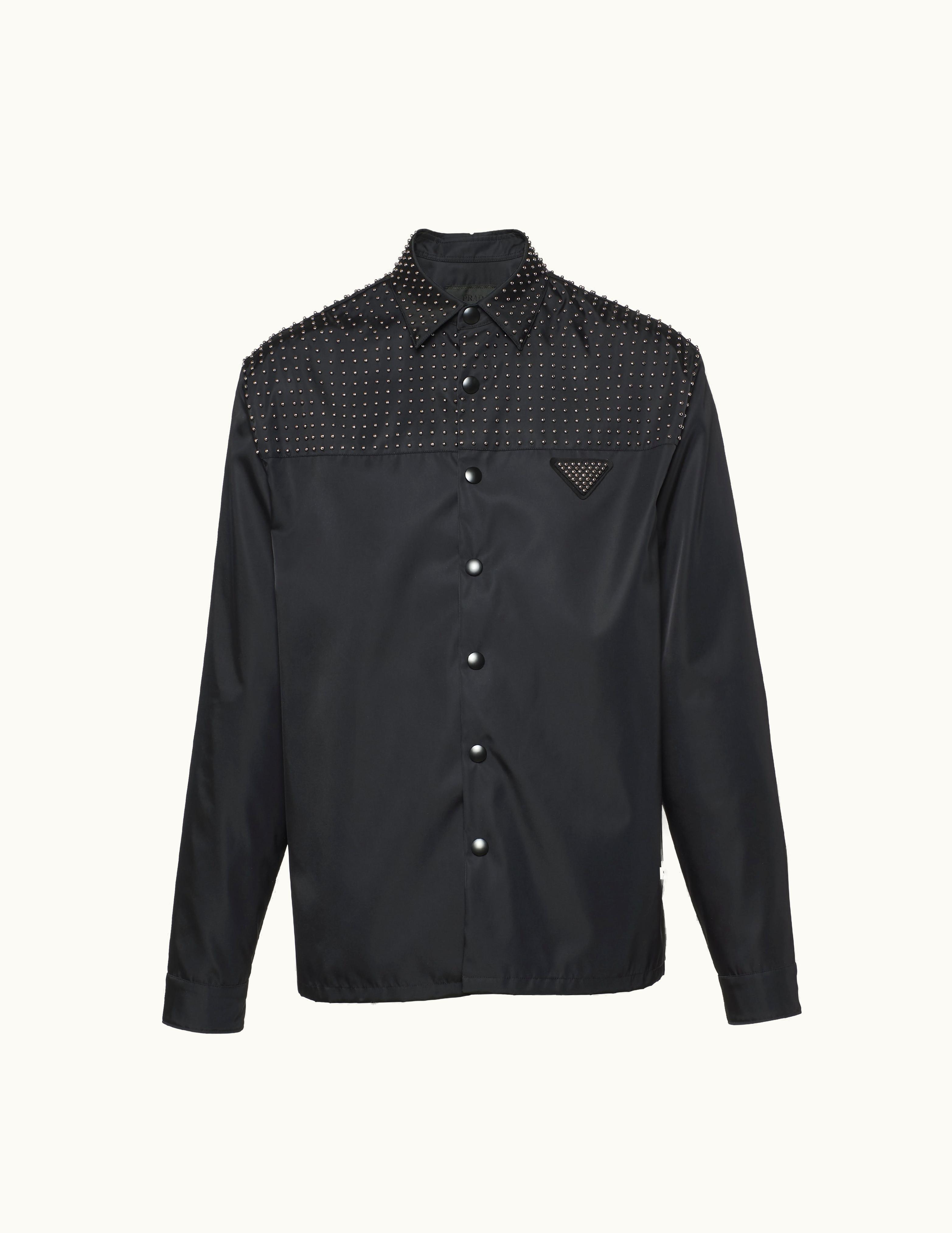 Prada Prada Studded Re-Nylon Shirt