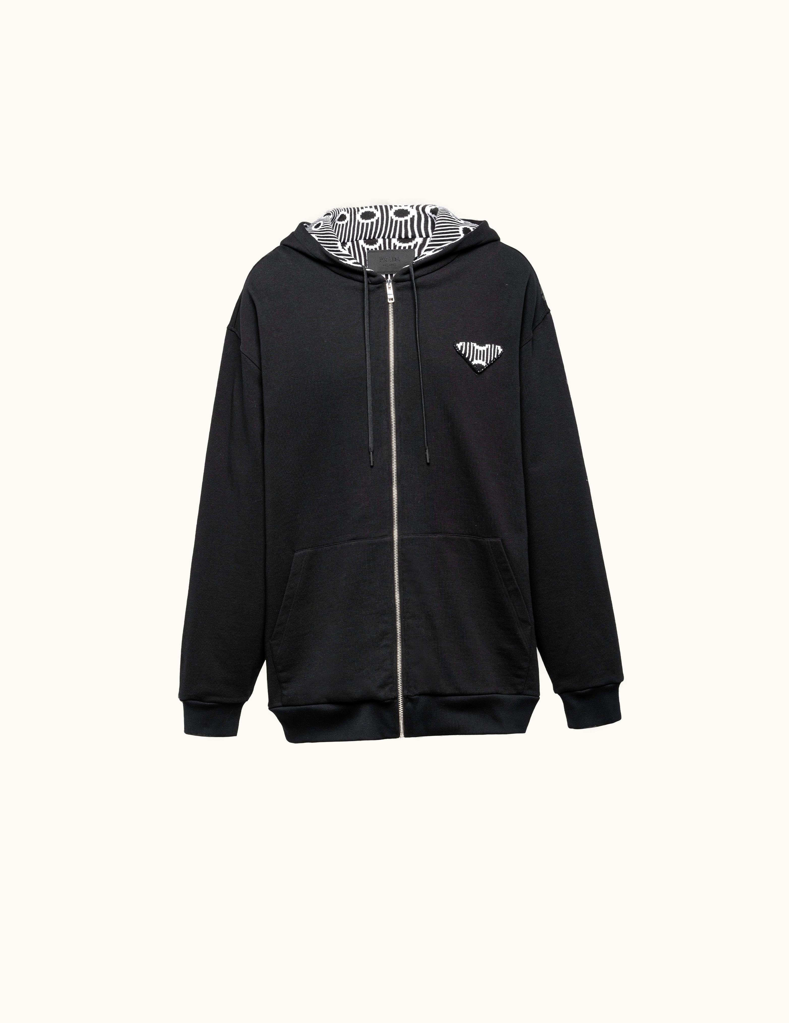 Prada Prada Hooded Cotton Sweatshirt