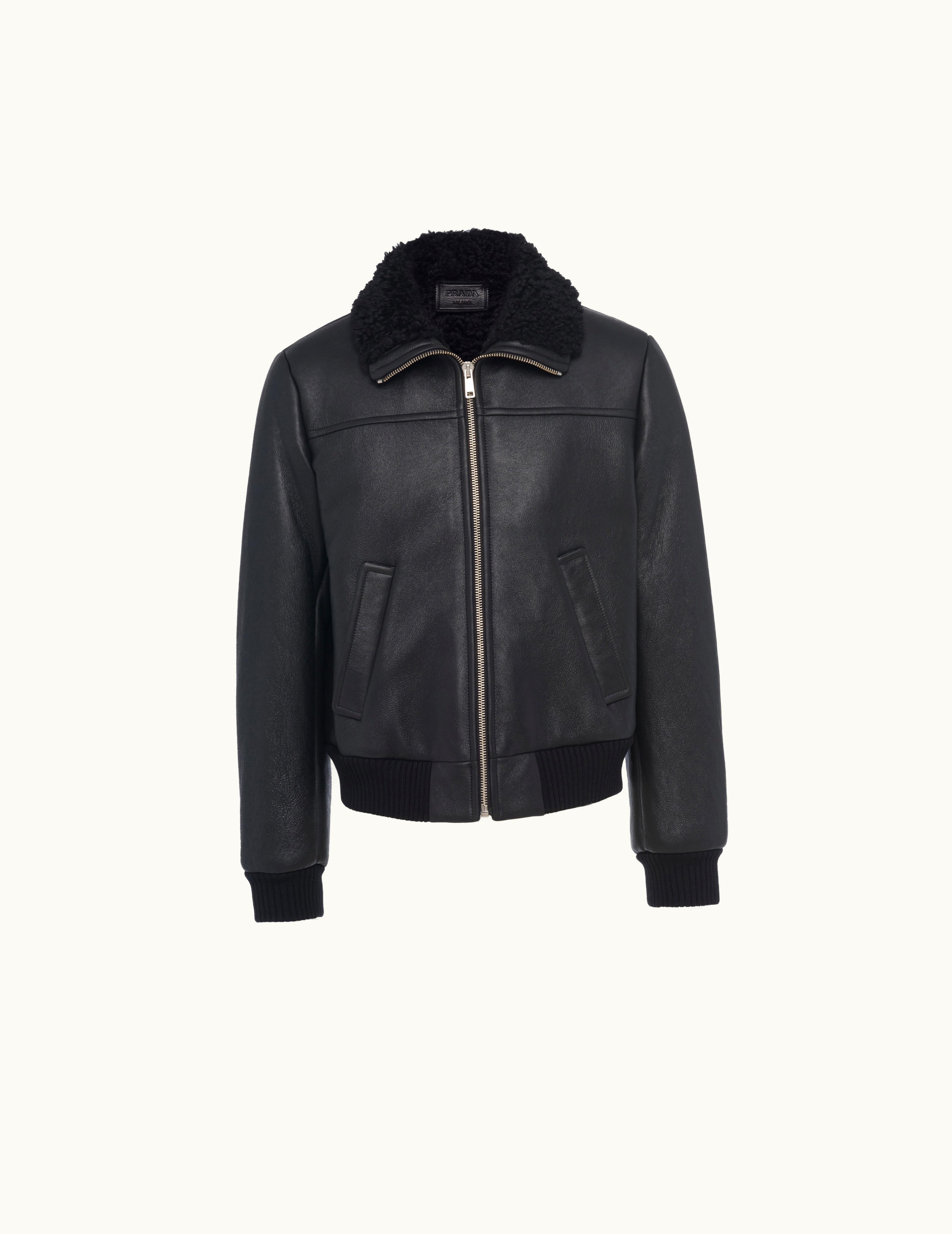 Prada Prada Shearling Bomber Jacket UZ0156495