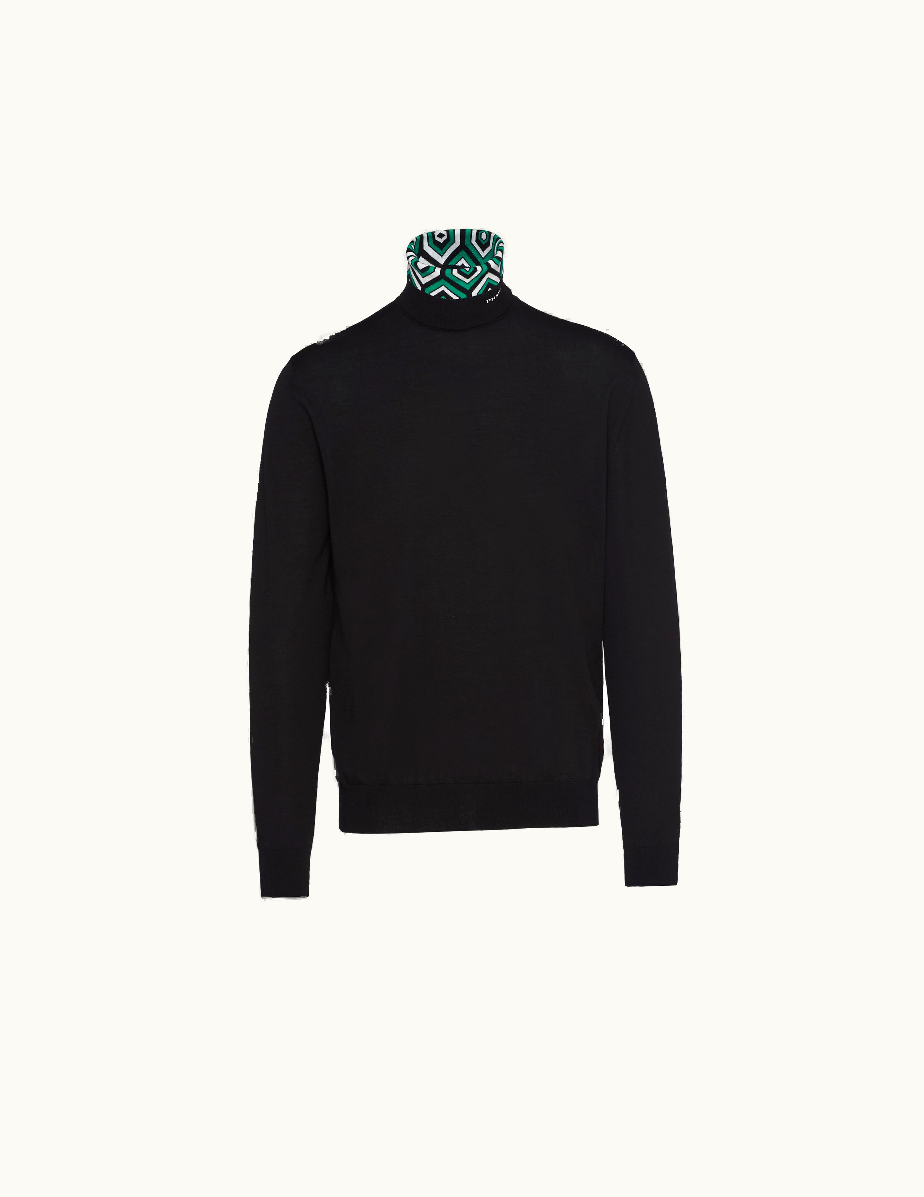 Prada Prada Worsted-Wool Mock-Neck Sweater UZ0156514