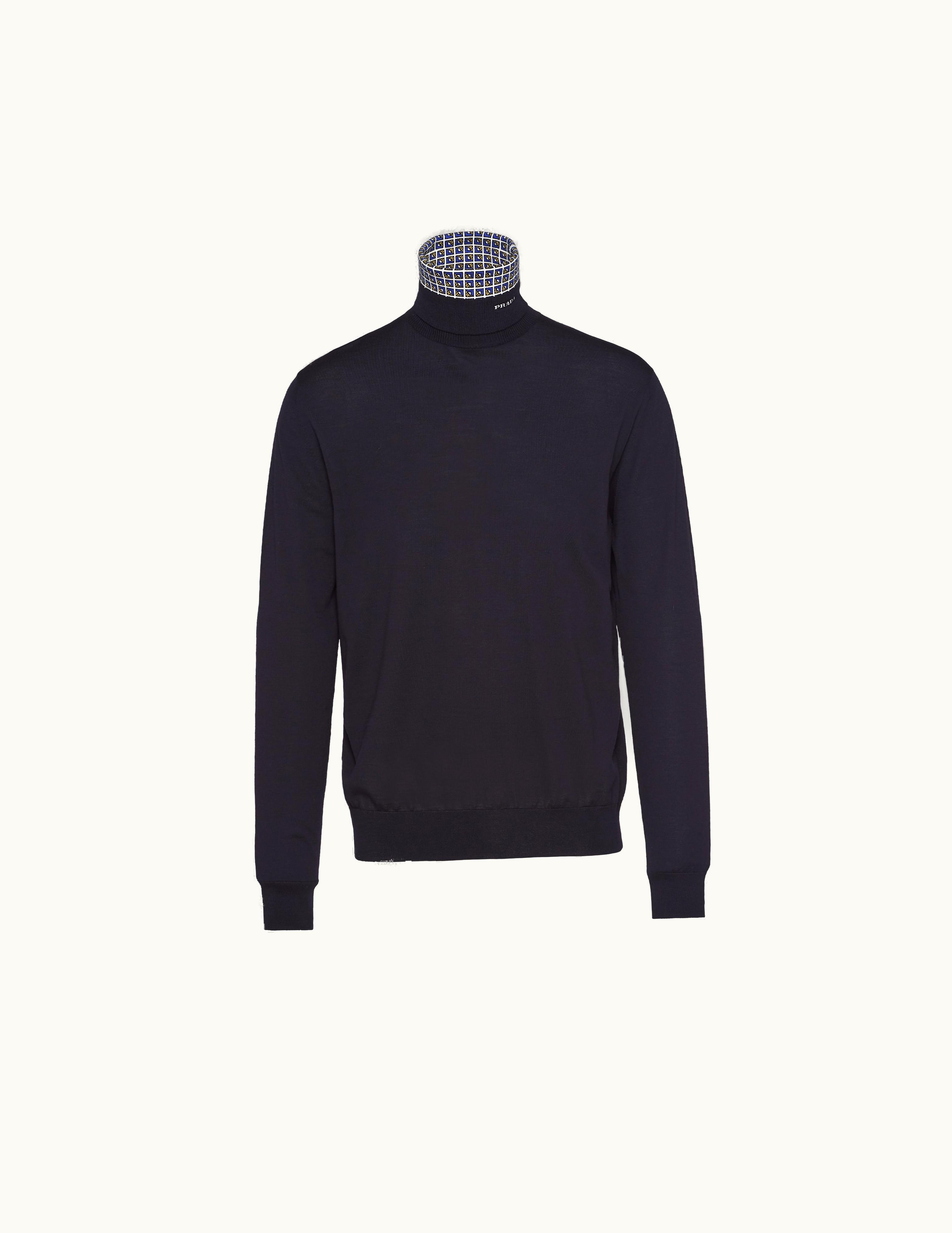 Prada Prada Worsted-Wool Mock-Neck Sweater UZ0156519