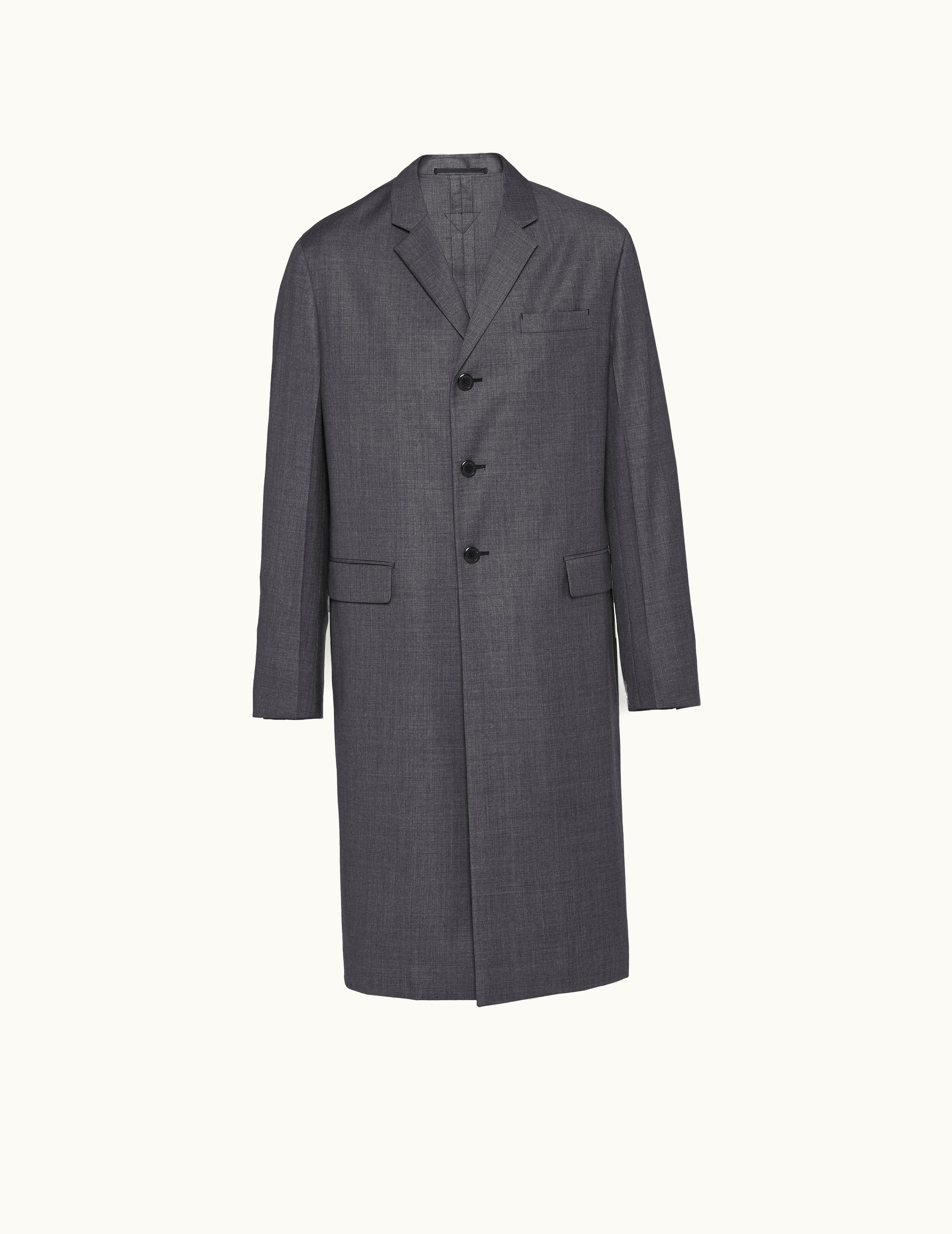 Prada Prada Single-Breasted Wool Coat UZ0156534