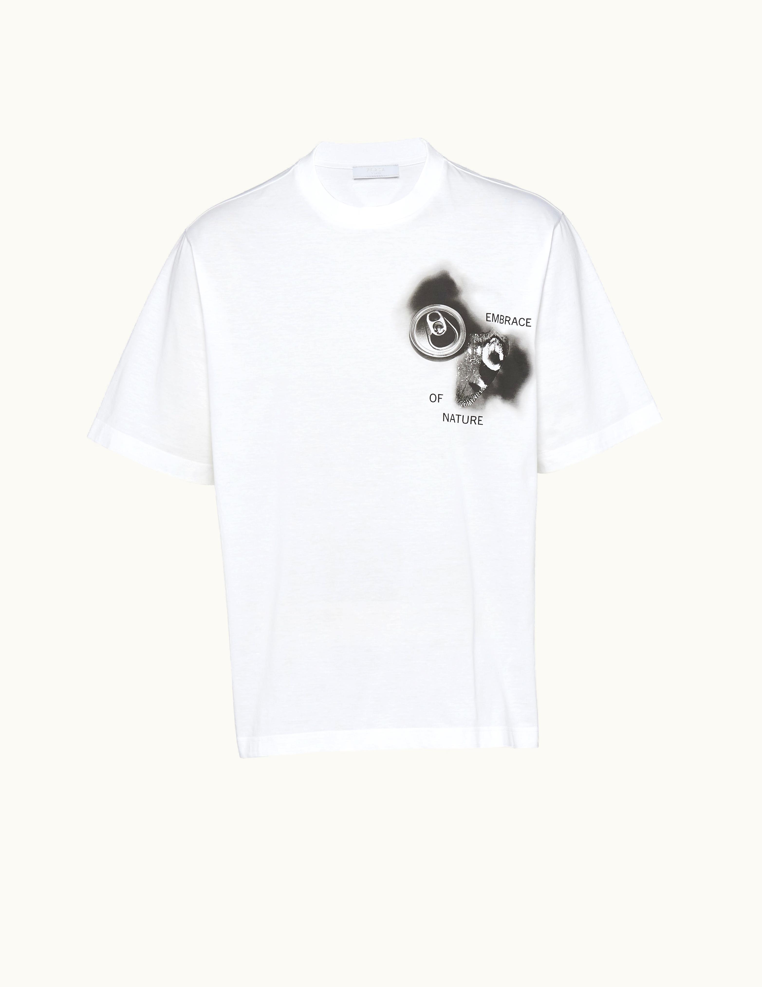 Prada Prada Printed Cotton T-Shirt UZ0156553