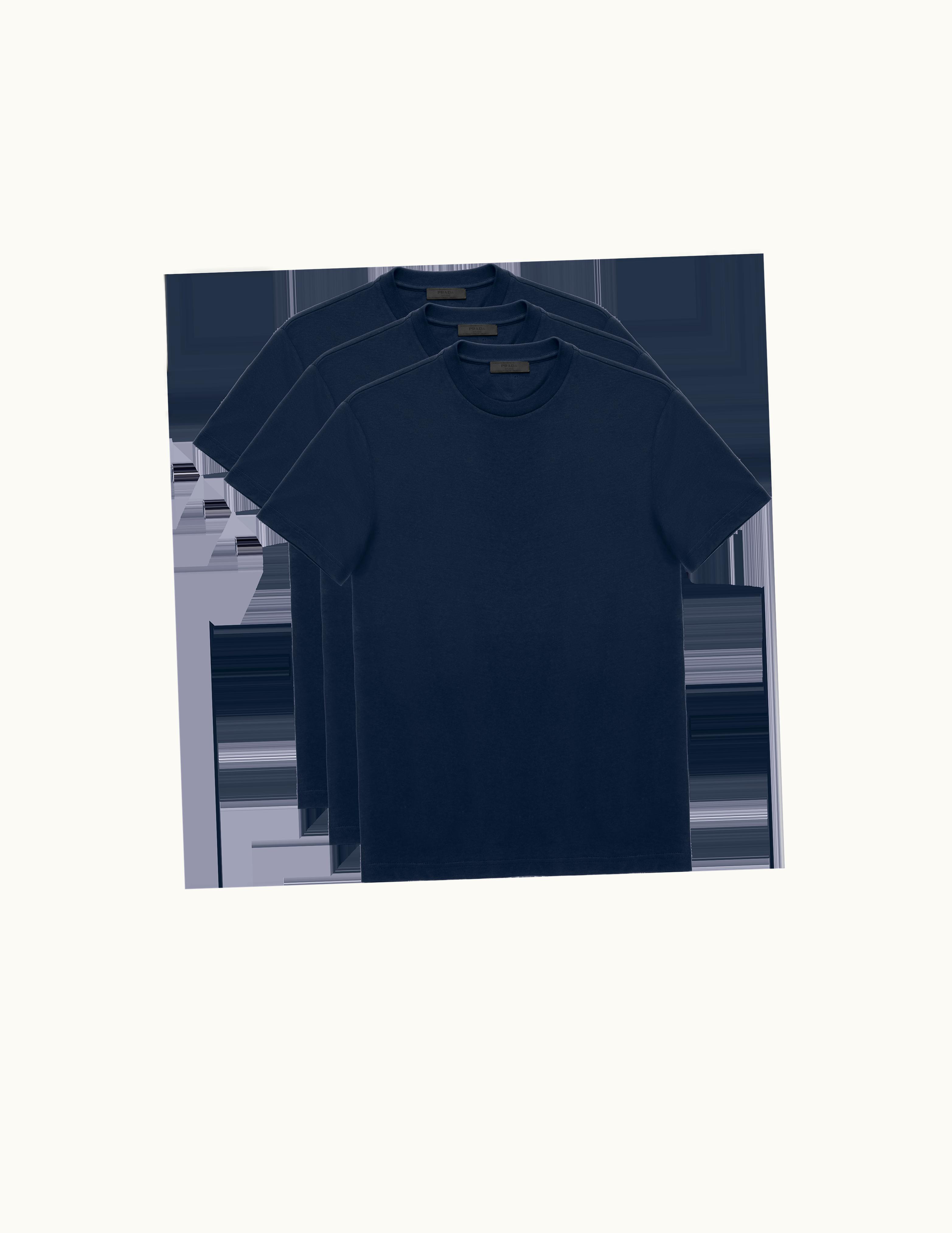 Prada Prada Three Pack Cotton Jersey T-Shirts UZ0156569