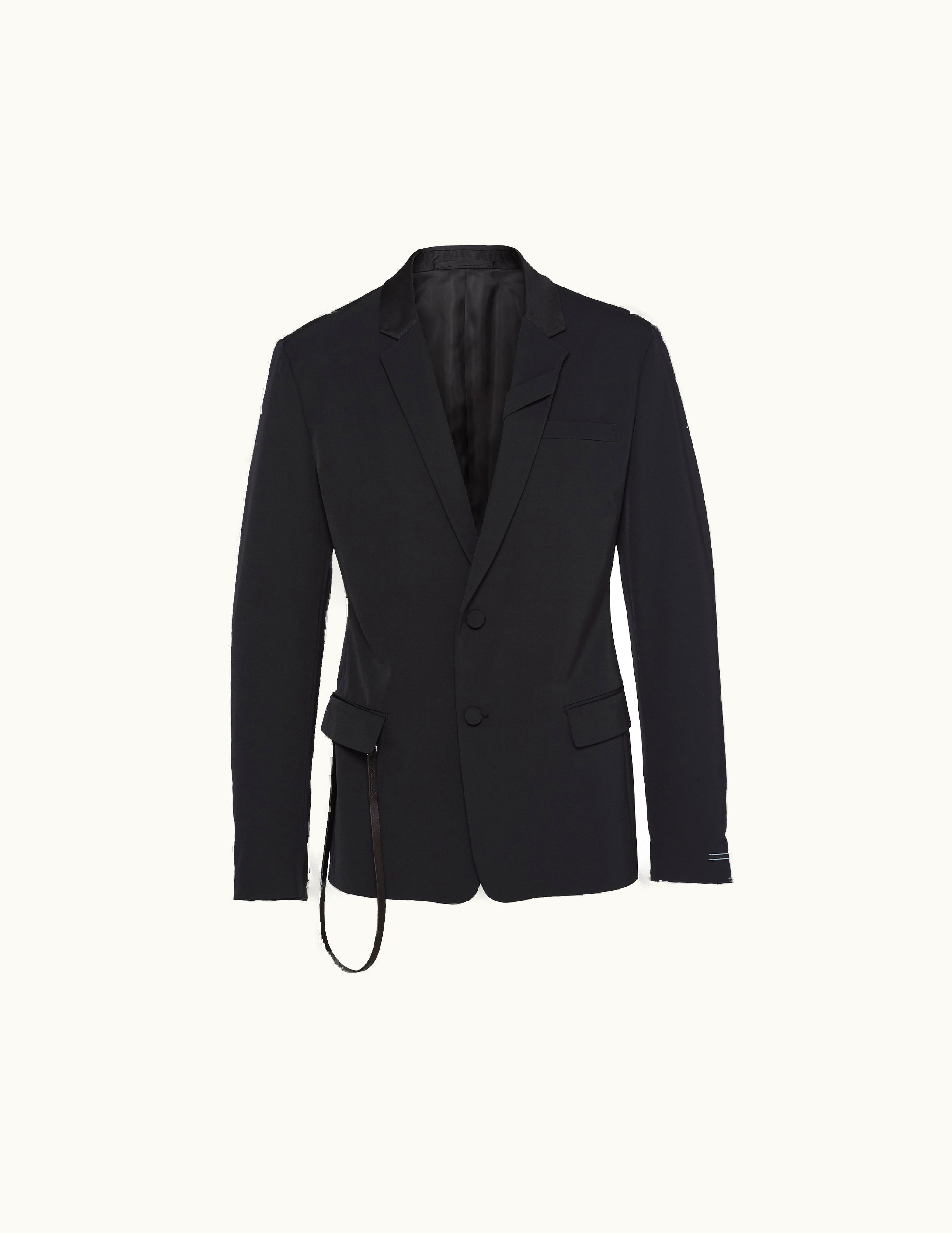 Prada Prada Single-Breasted Techno Stretch Jacket