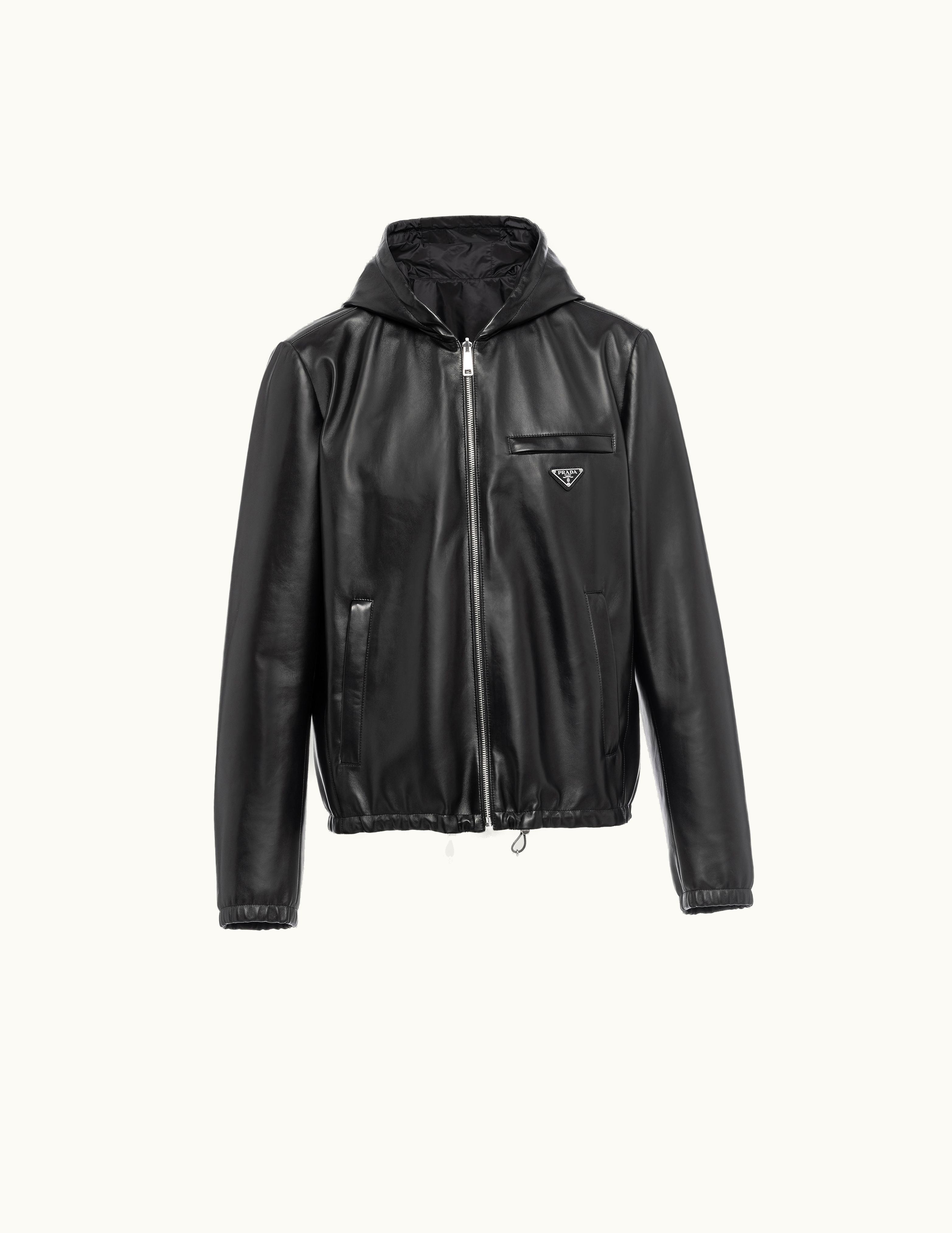 Prada Prada Reversible Nappa And Nylon Blouson Jacket