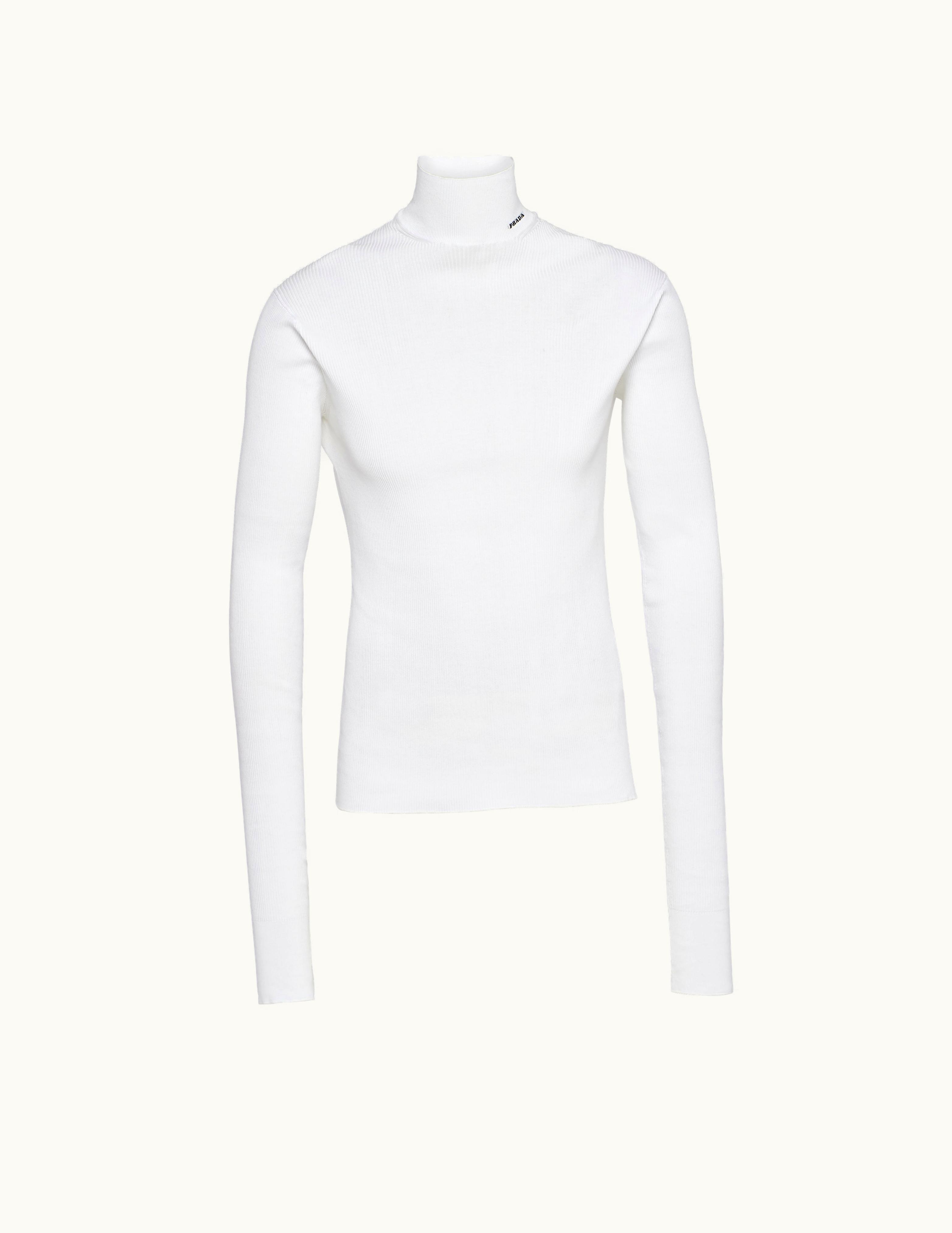 Prada Prada Cotton Turtleneck Sweater UZ0156604