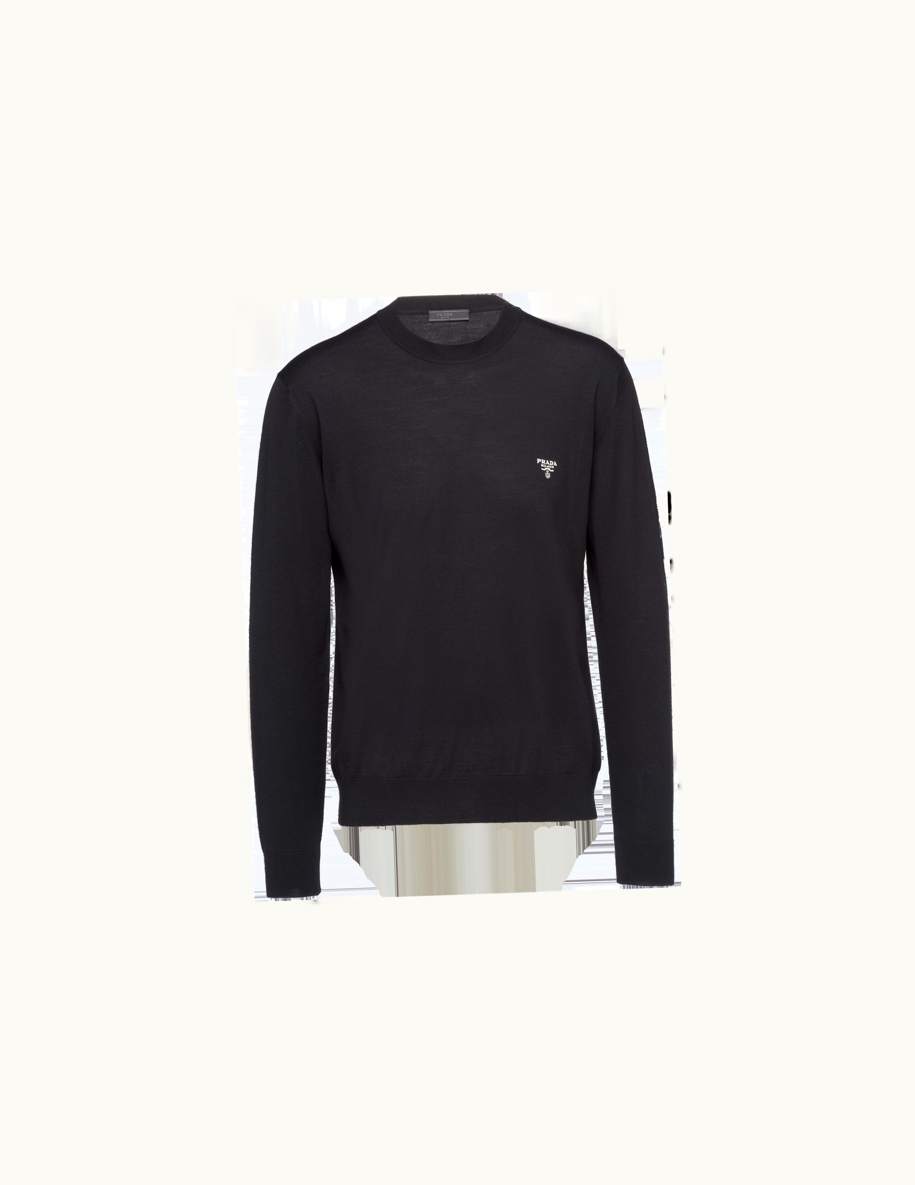 Prada Prada Superfine Wool Crew-Neck Sweater UZ0156611