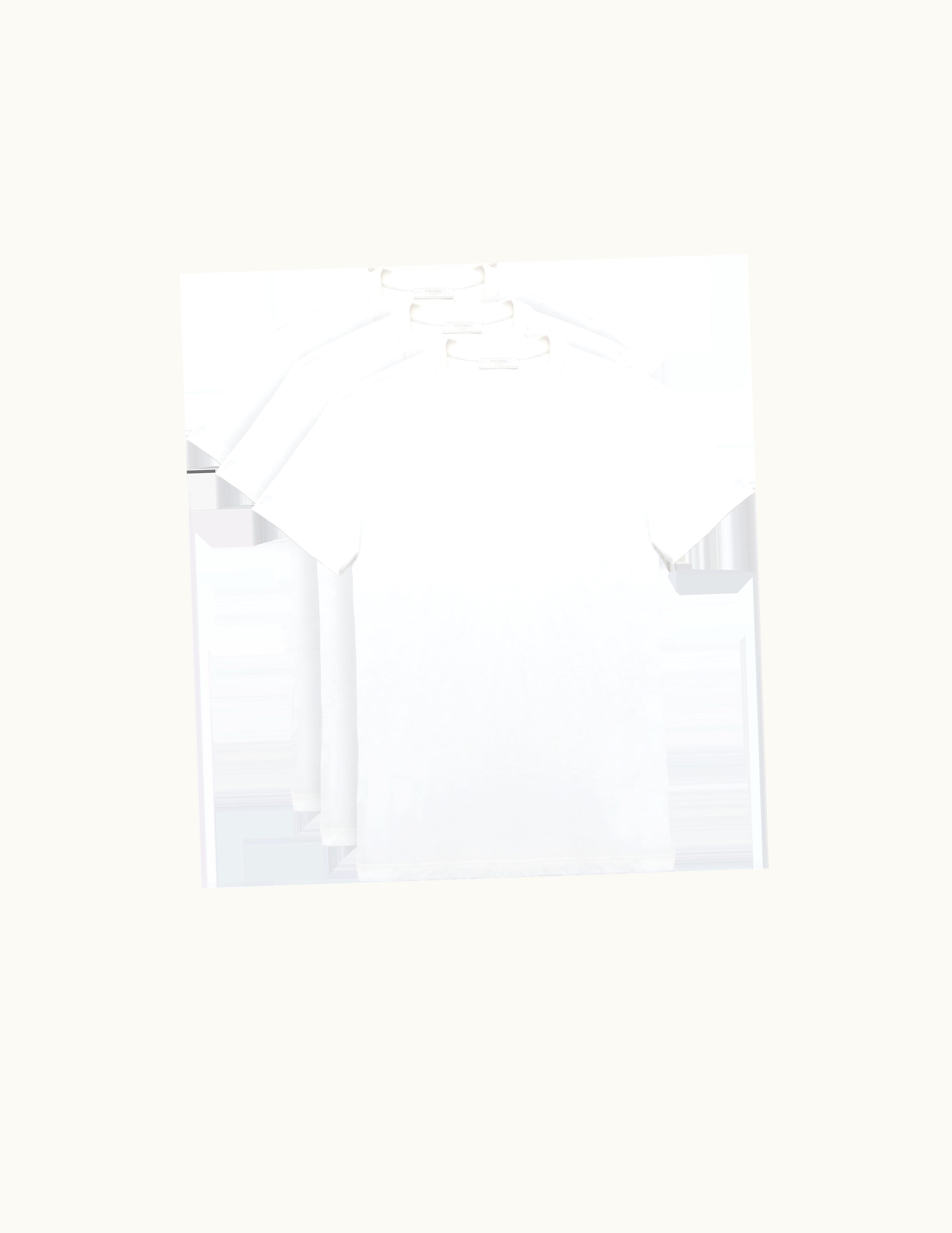 Prada Prada Three Pack Cotton Jersey T-Shirts UZ0156624