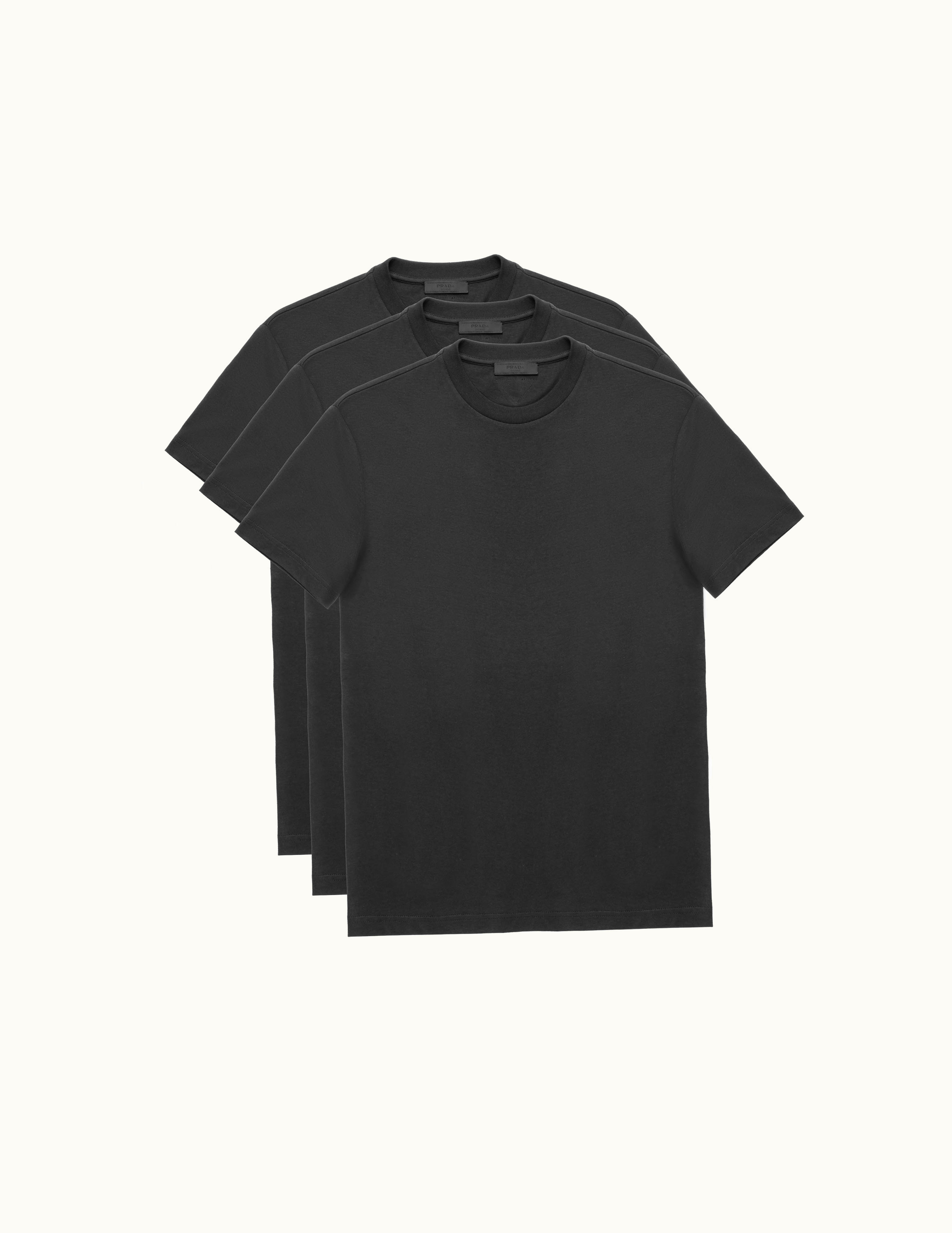 Prada Prada Three Pack Cotton Jersey T-Shirts UZ0156630