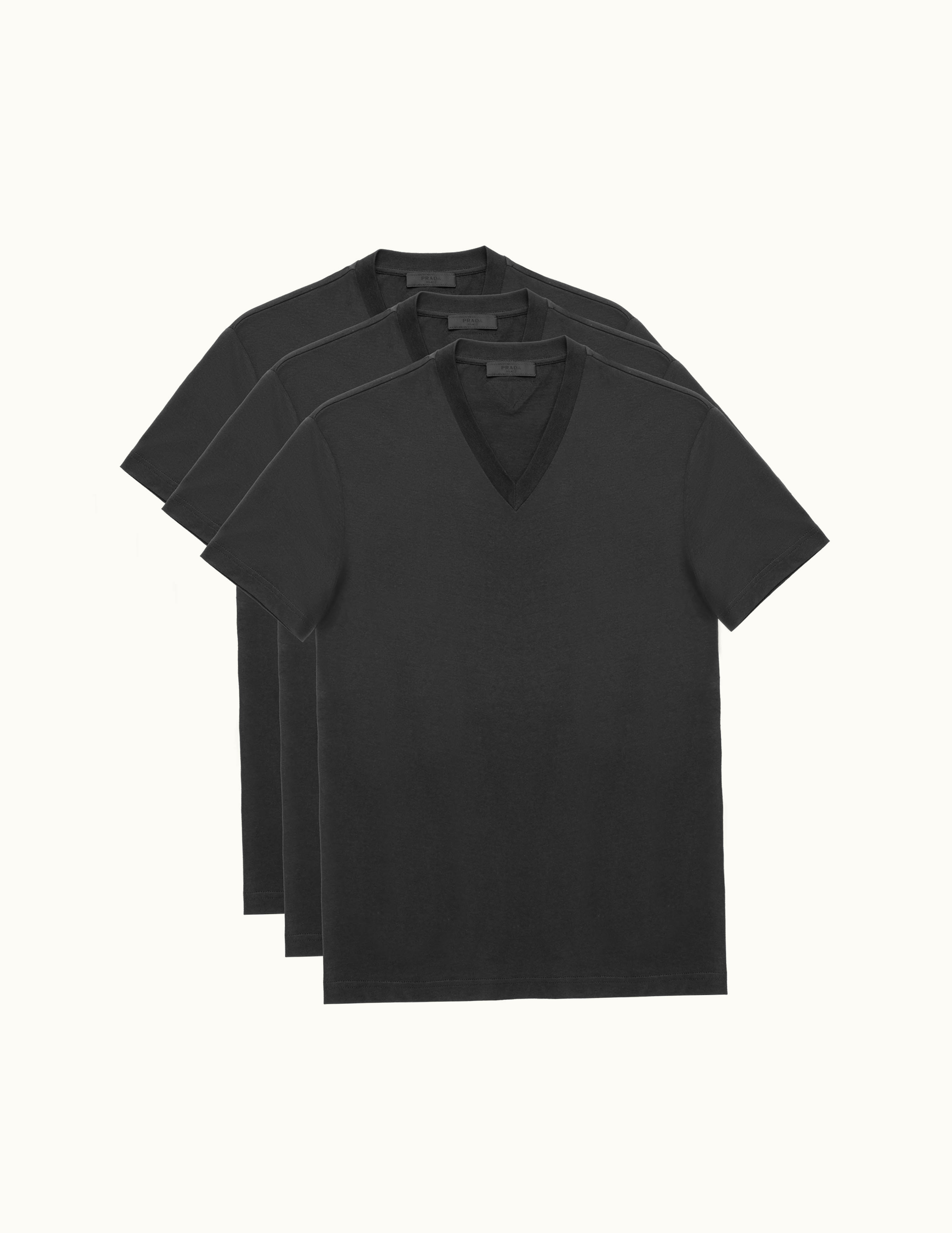 Prada Prada Three Pack Cotton Jersey T-Shirts UZ0156635
