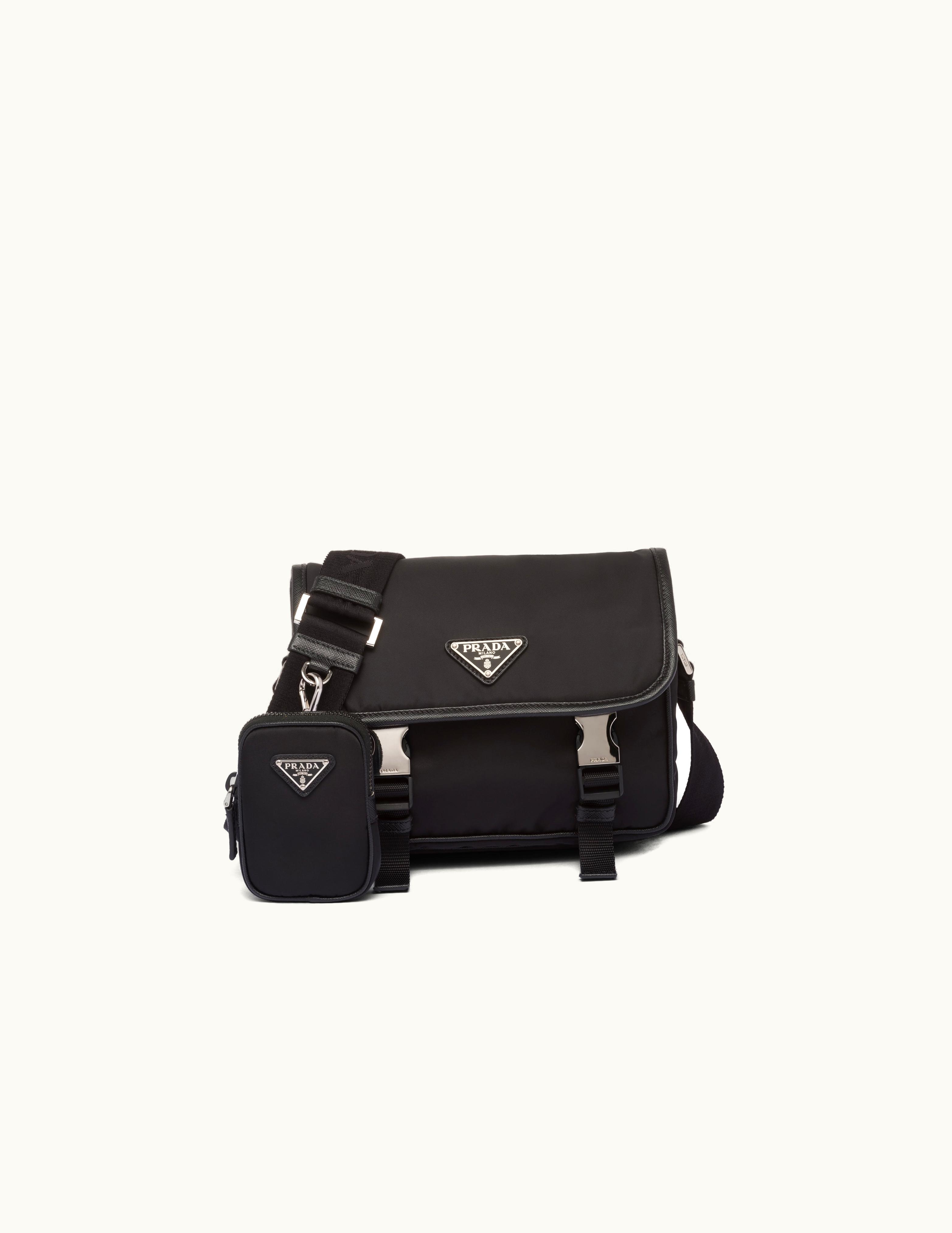 Prada Prada Re-Nylon And Saffiano Leather Shoulder Bag UZ0156665