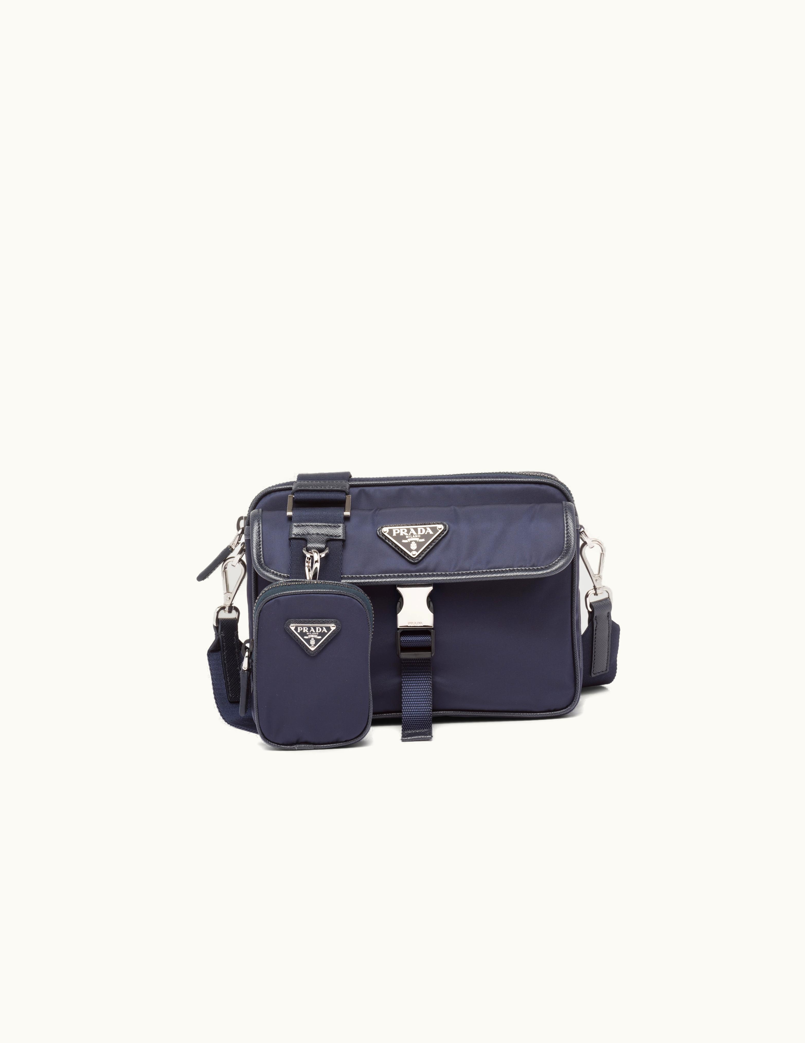 Prada Prada Re-Nylon And Saffiano Leather Shoulder Bag UZ0156680