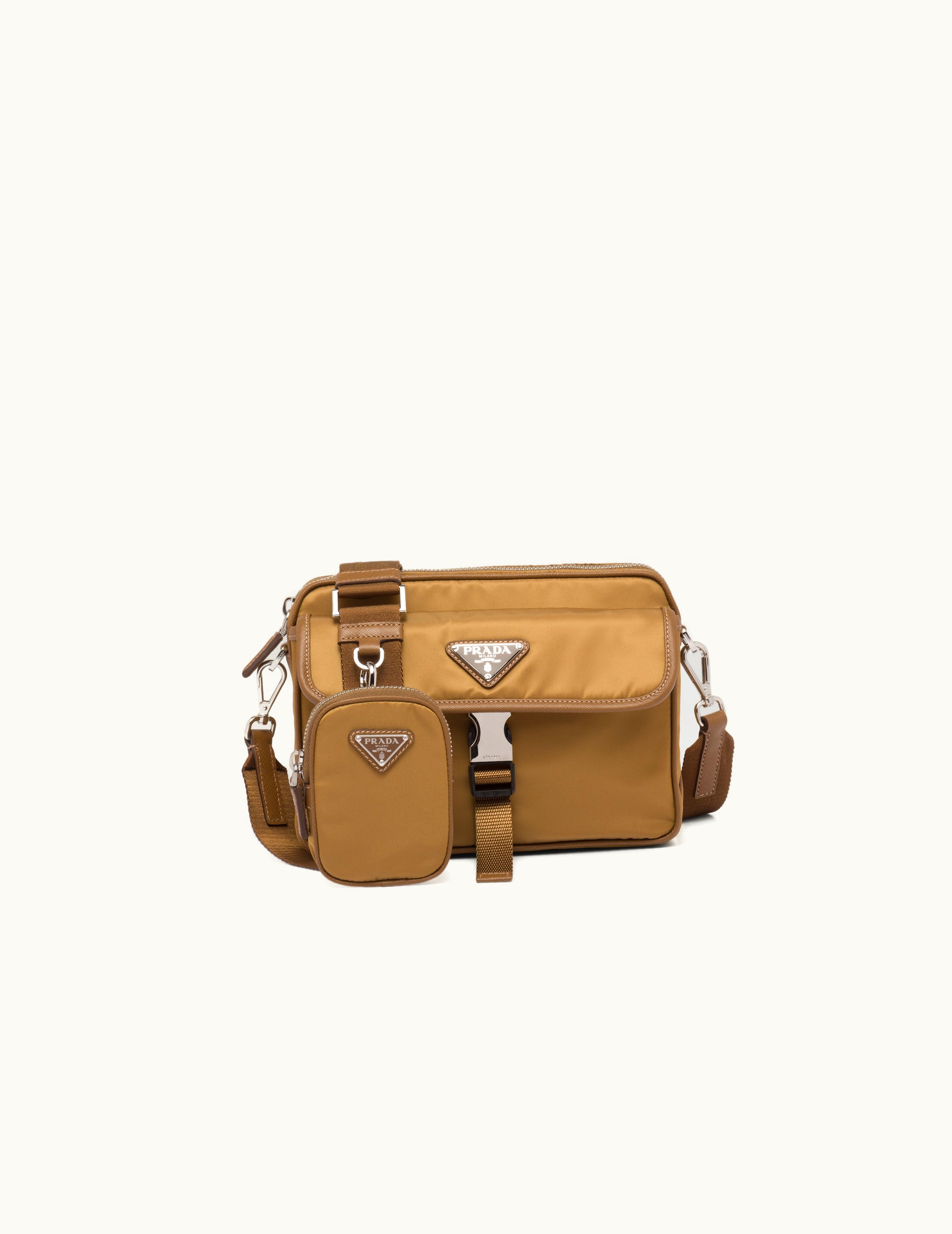 Prada Prada Re-Nylon And Saffiano Leather Shoulder Bag UZ0156681