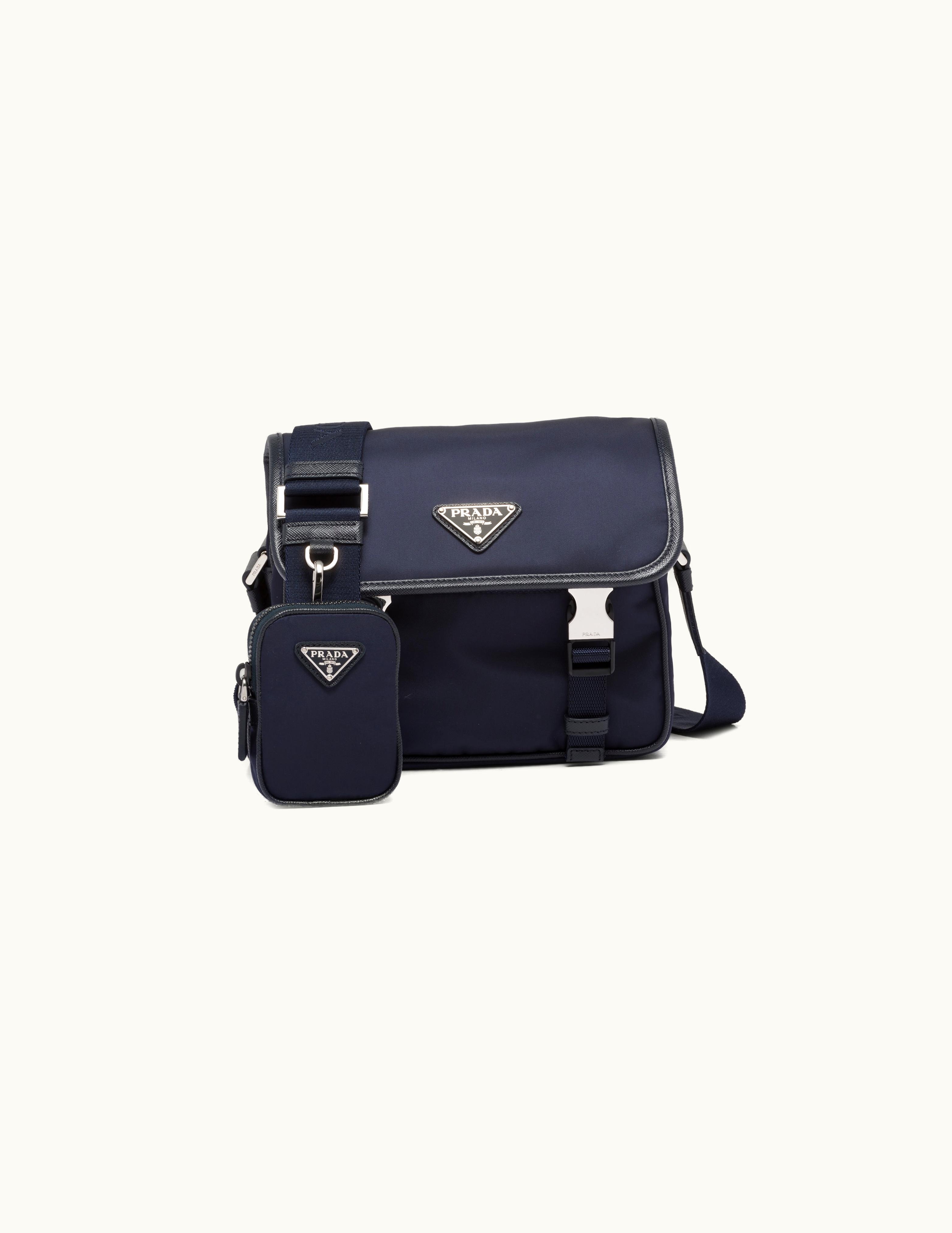 Prada Prada Re-Nylon And Saffiano Leather Shoulder Bag UZ0156682