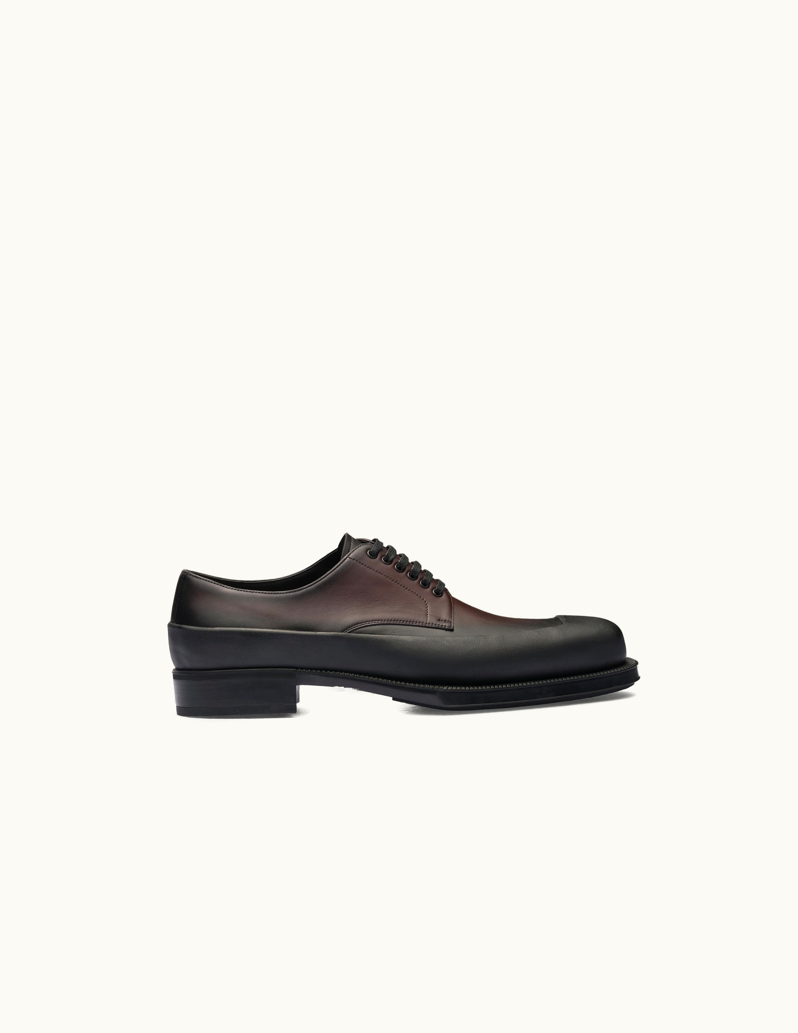 Prada Prada Antique Leather Derby Shoes