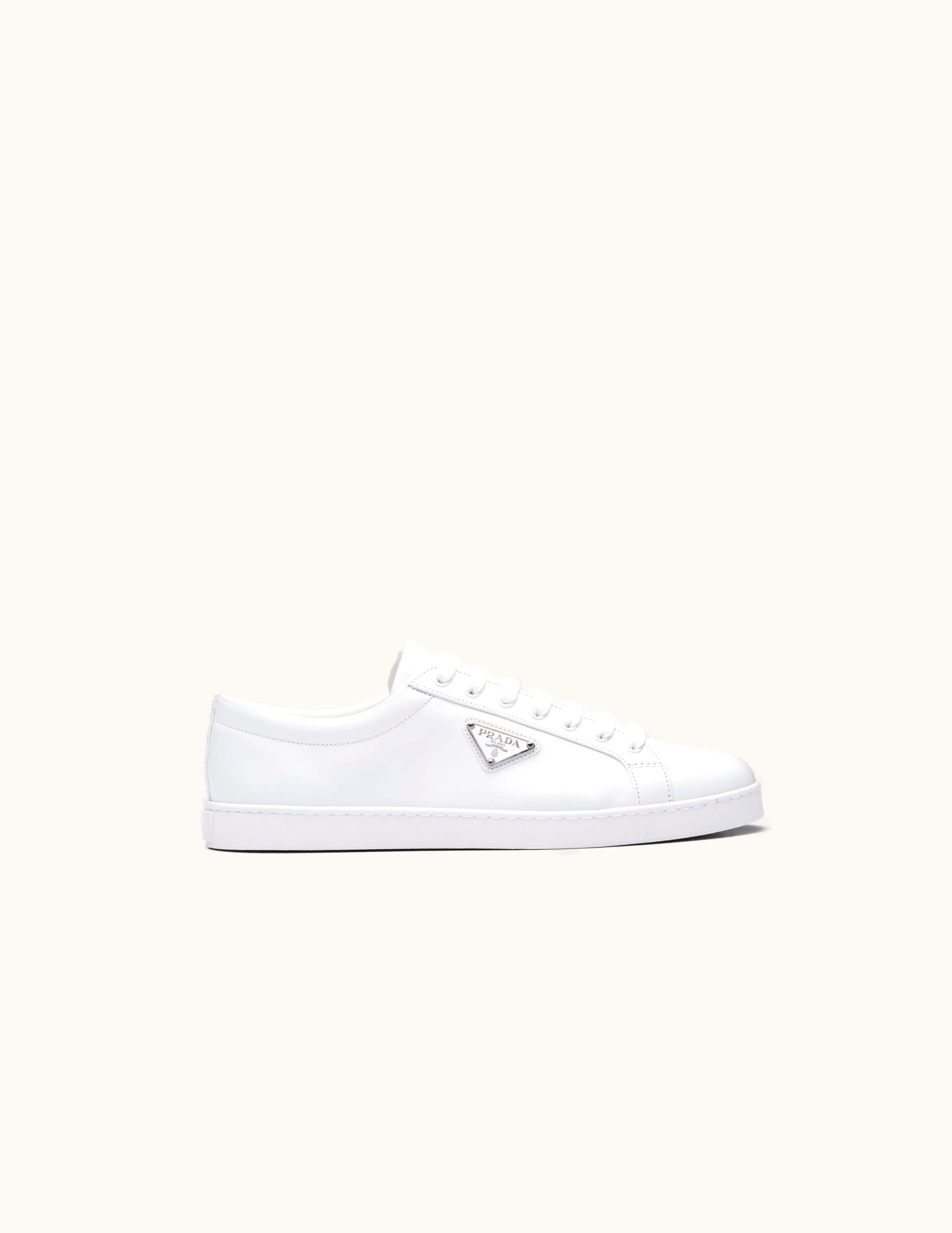 Prada Prada Brushed Leather Sneakers