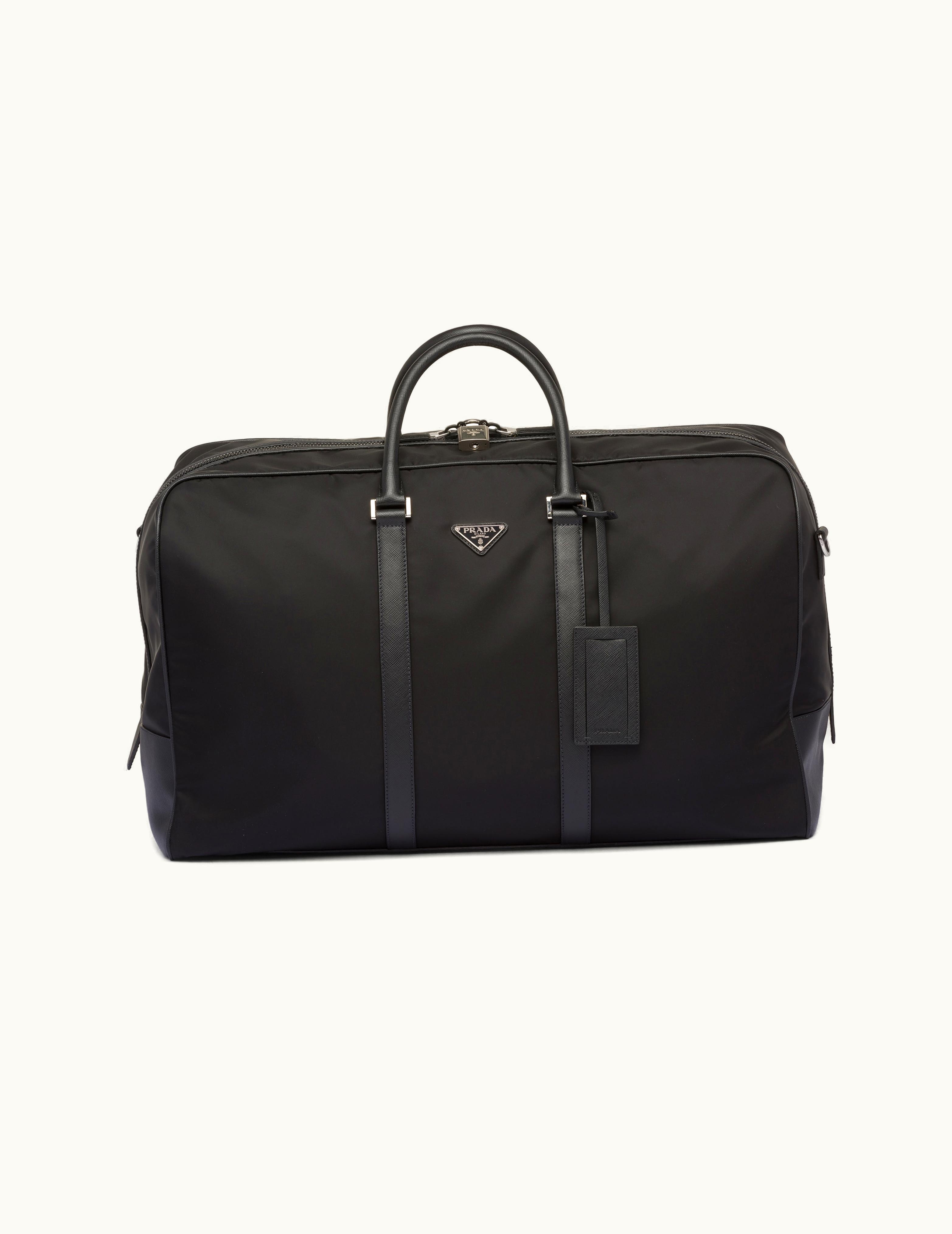 Prada Prada Re-Nylon And Saffiano Leather Duffle Bag UZ0157012