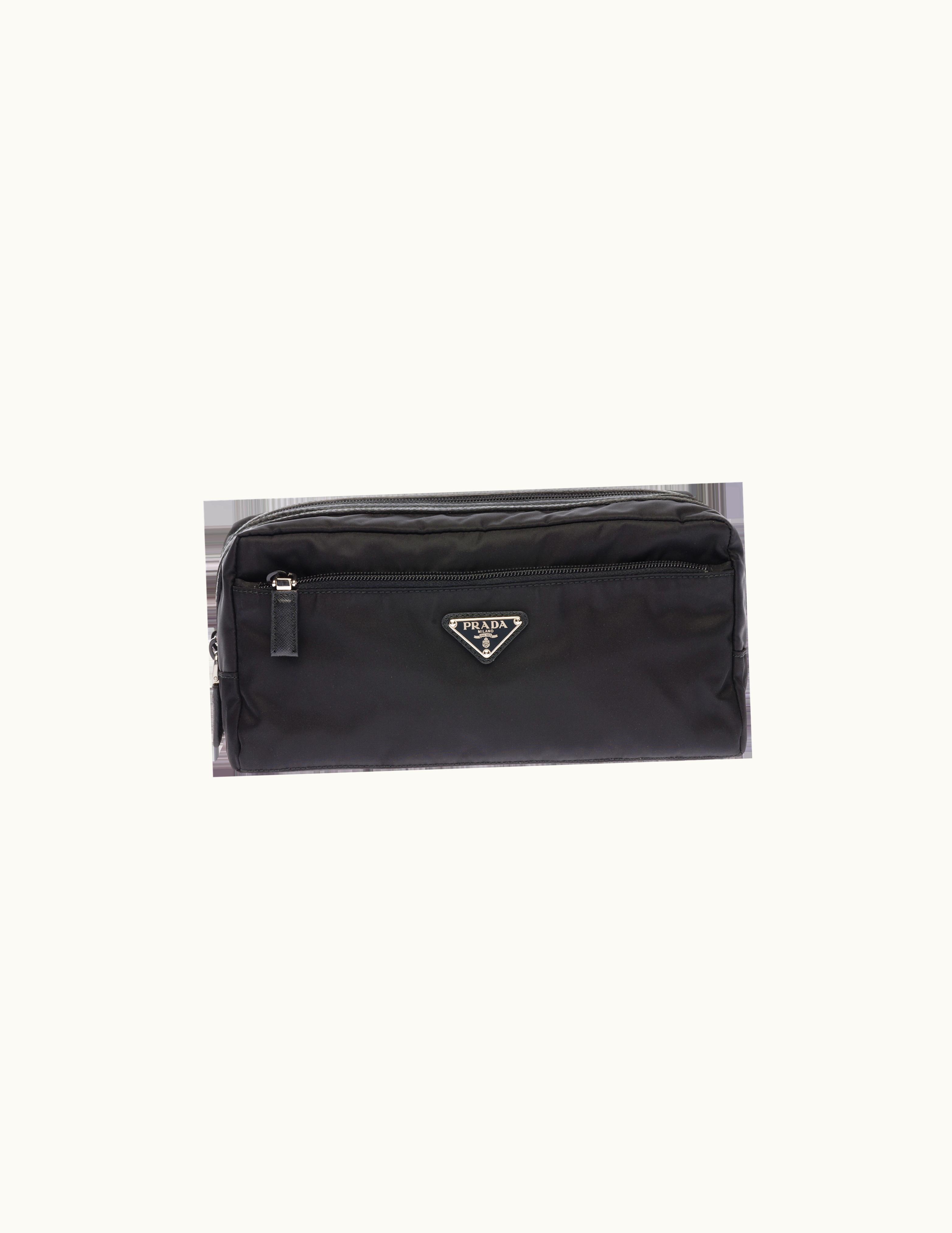 Prada Prada Re-Nylon And Saffiano Leather Travel Pouch UZ0157014