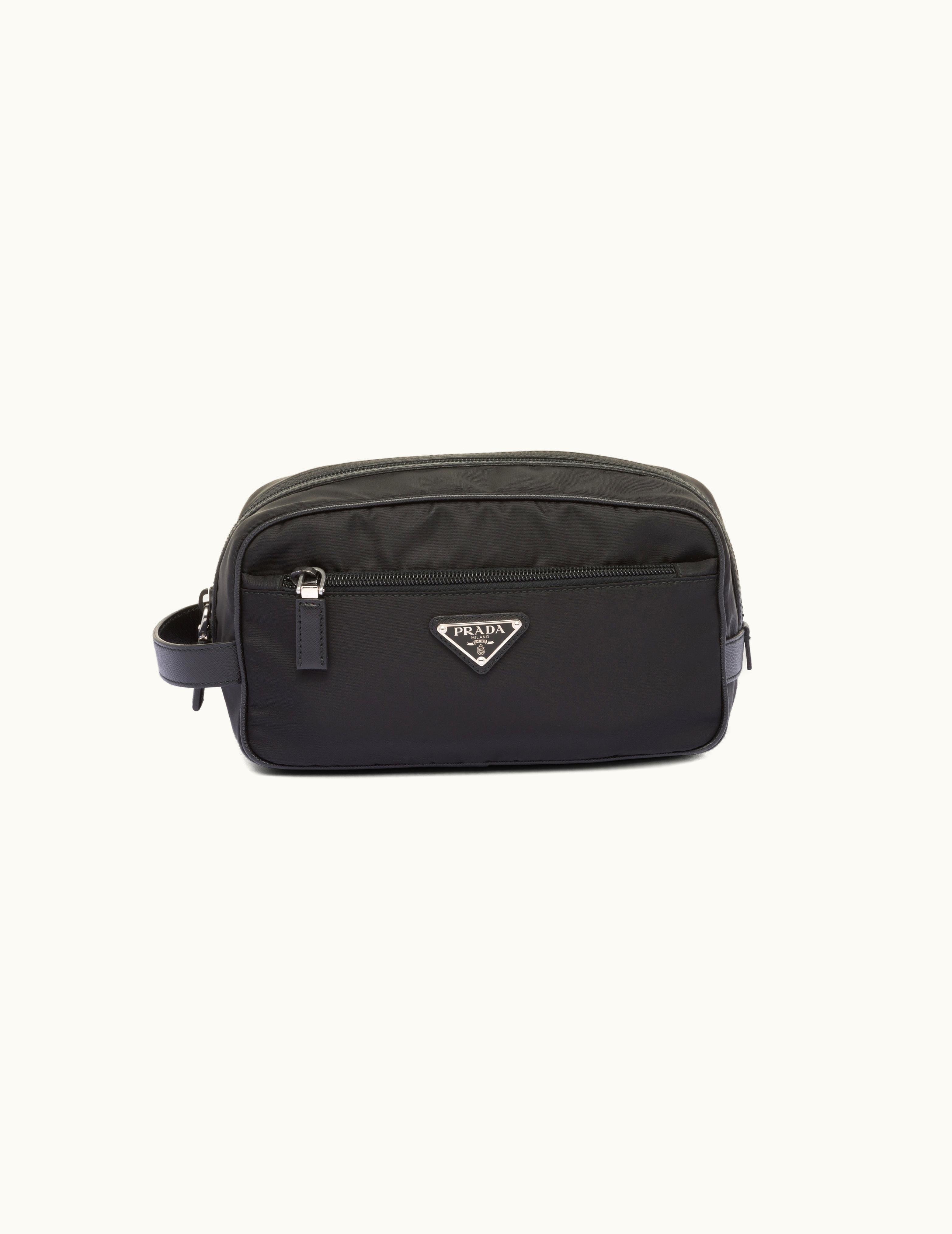 Prada Prada Re-Nylon And Saffiano Leather Travel Pouch UZ0157019