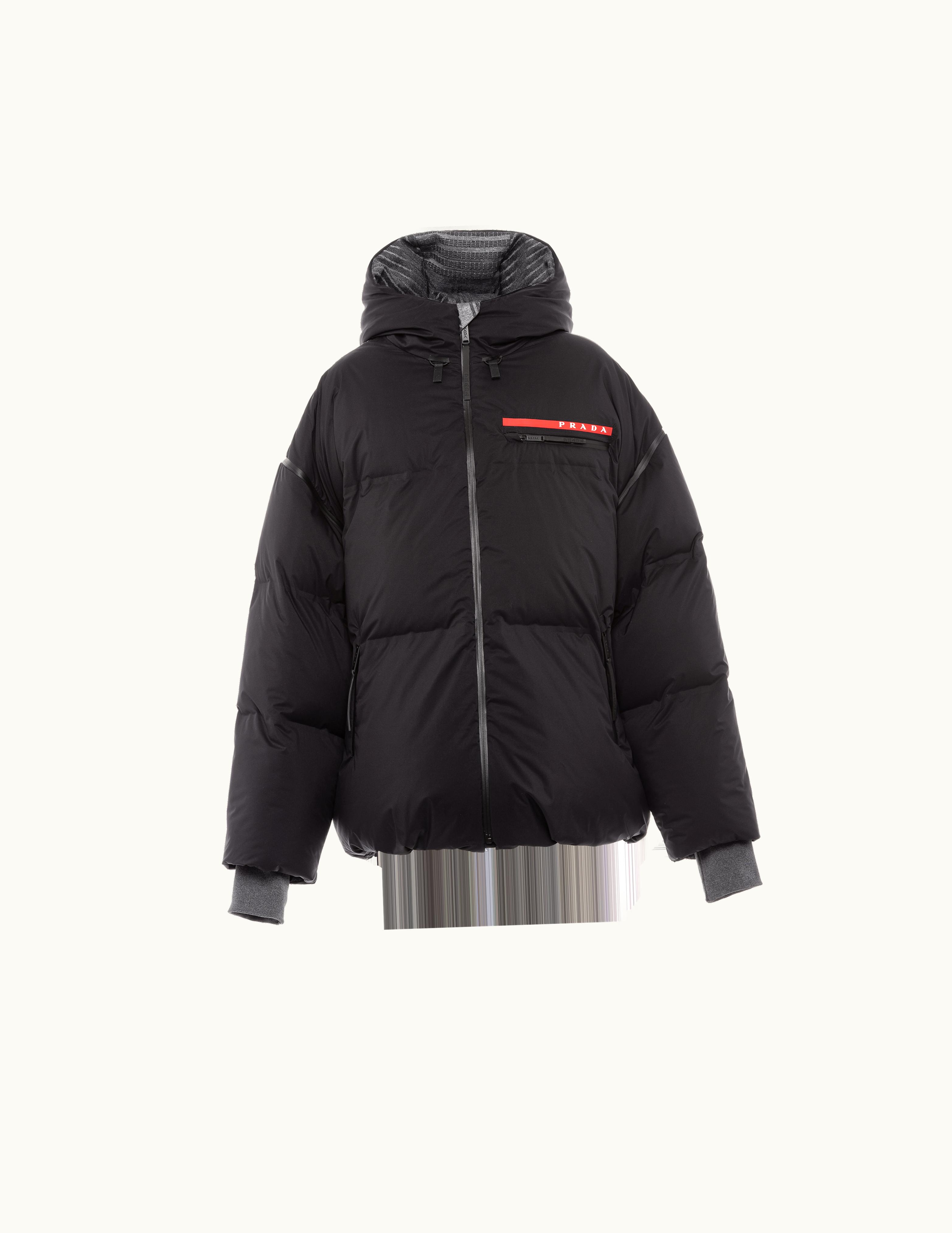 Prada Prada Light Nylon Hooded Down Jacket