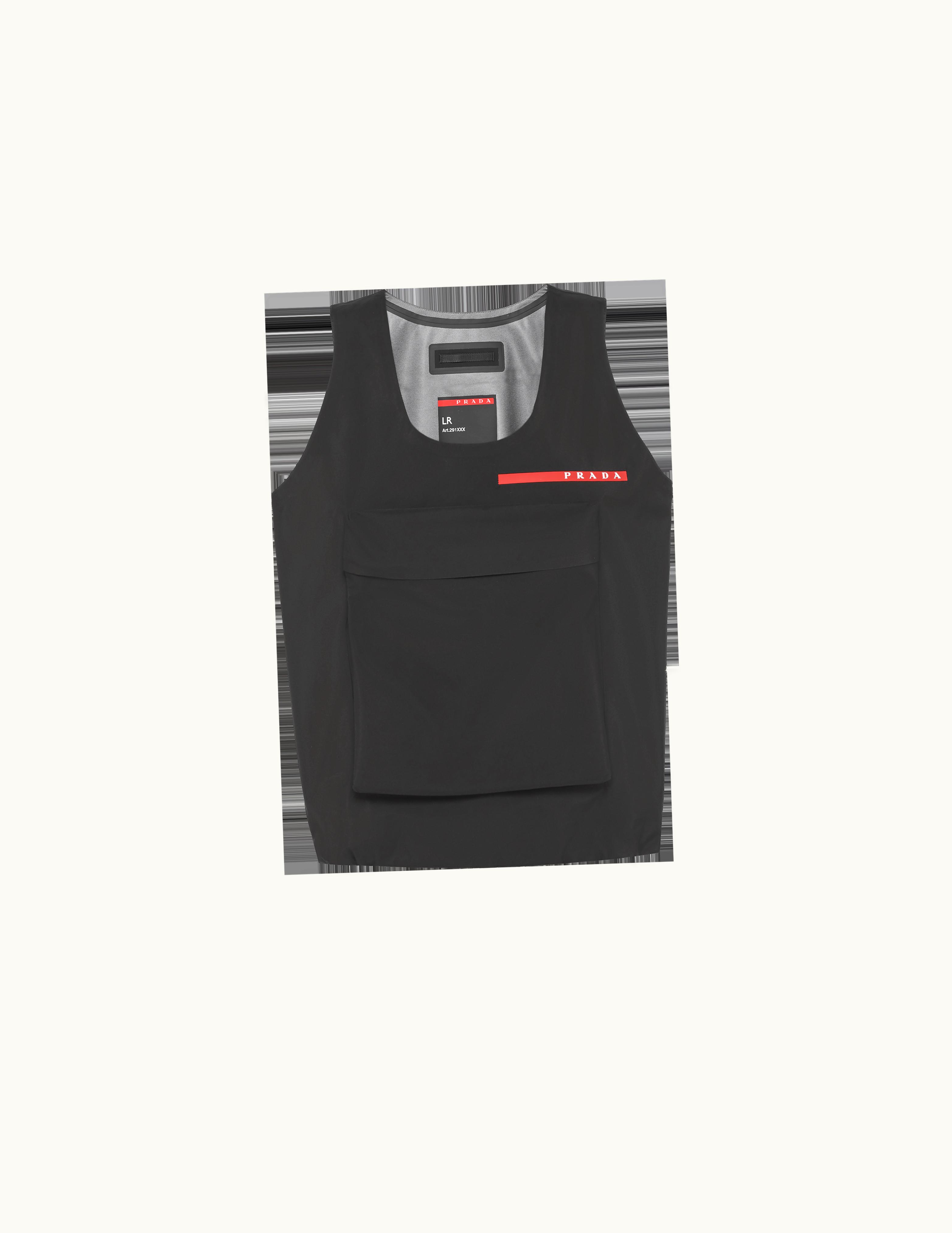 Prada Prada Technical Fabric Top With Large Pocket UZ0157059