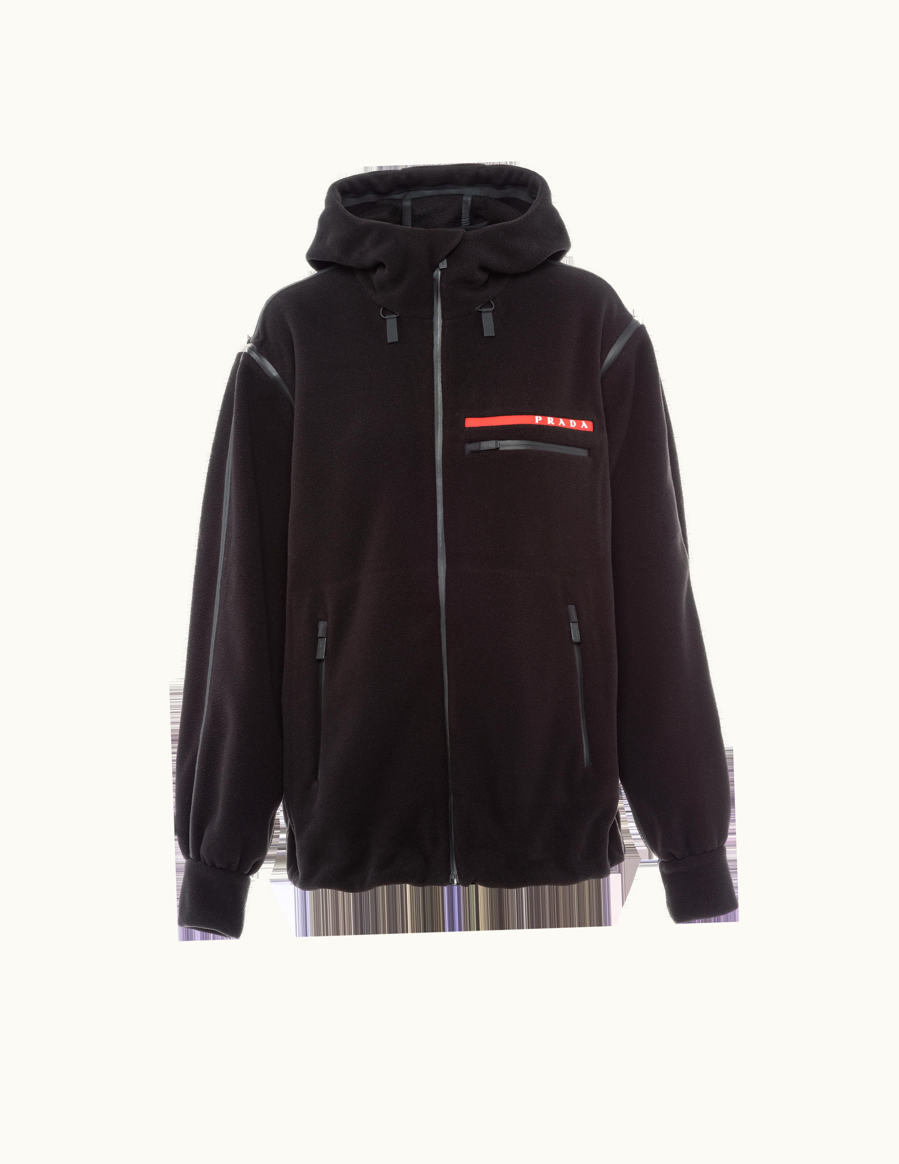 Prada Prada Recycled Technical Fleece Hoodie