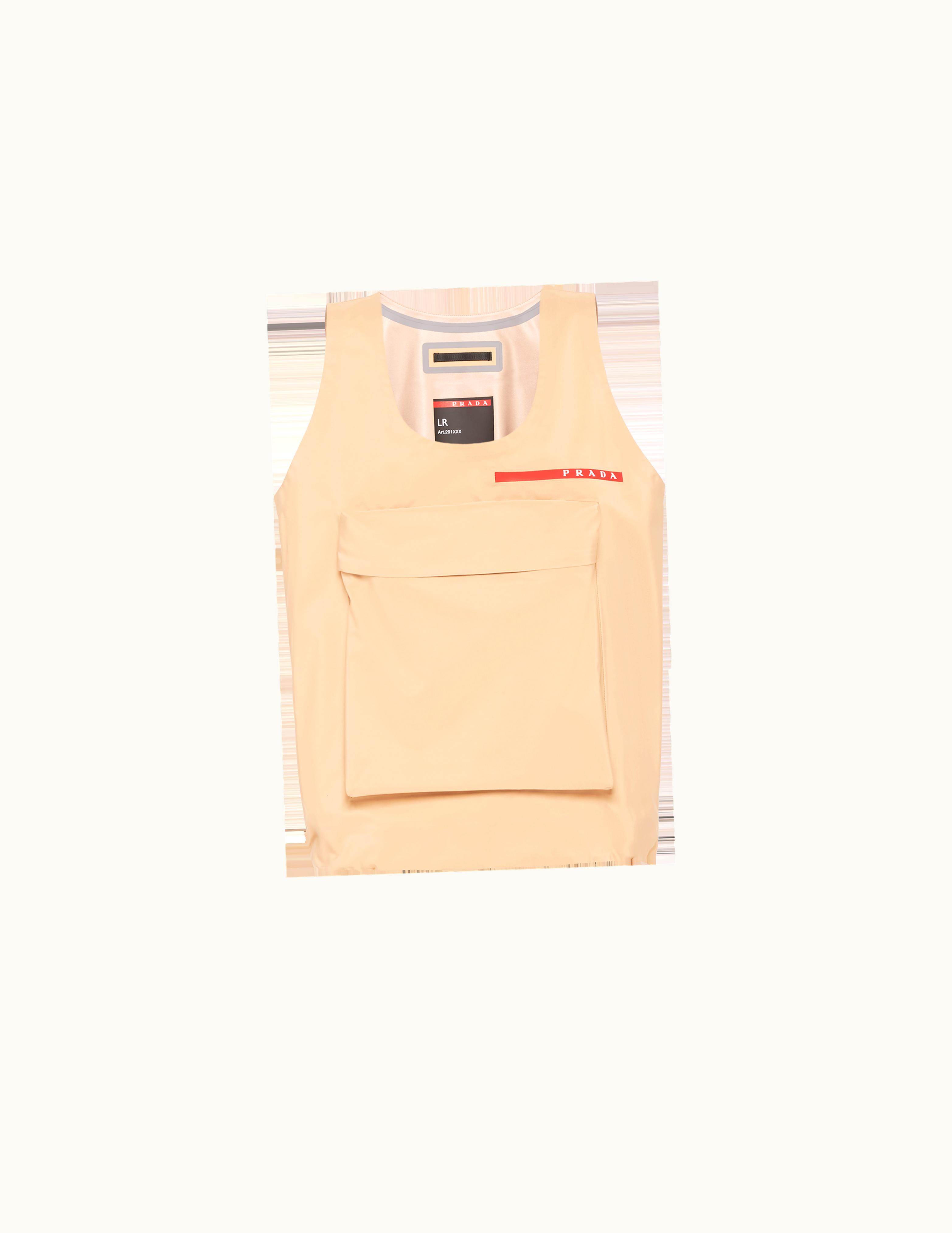 Prada Prada Technical Fabric Top With Large Pocket UZ0157120