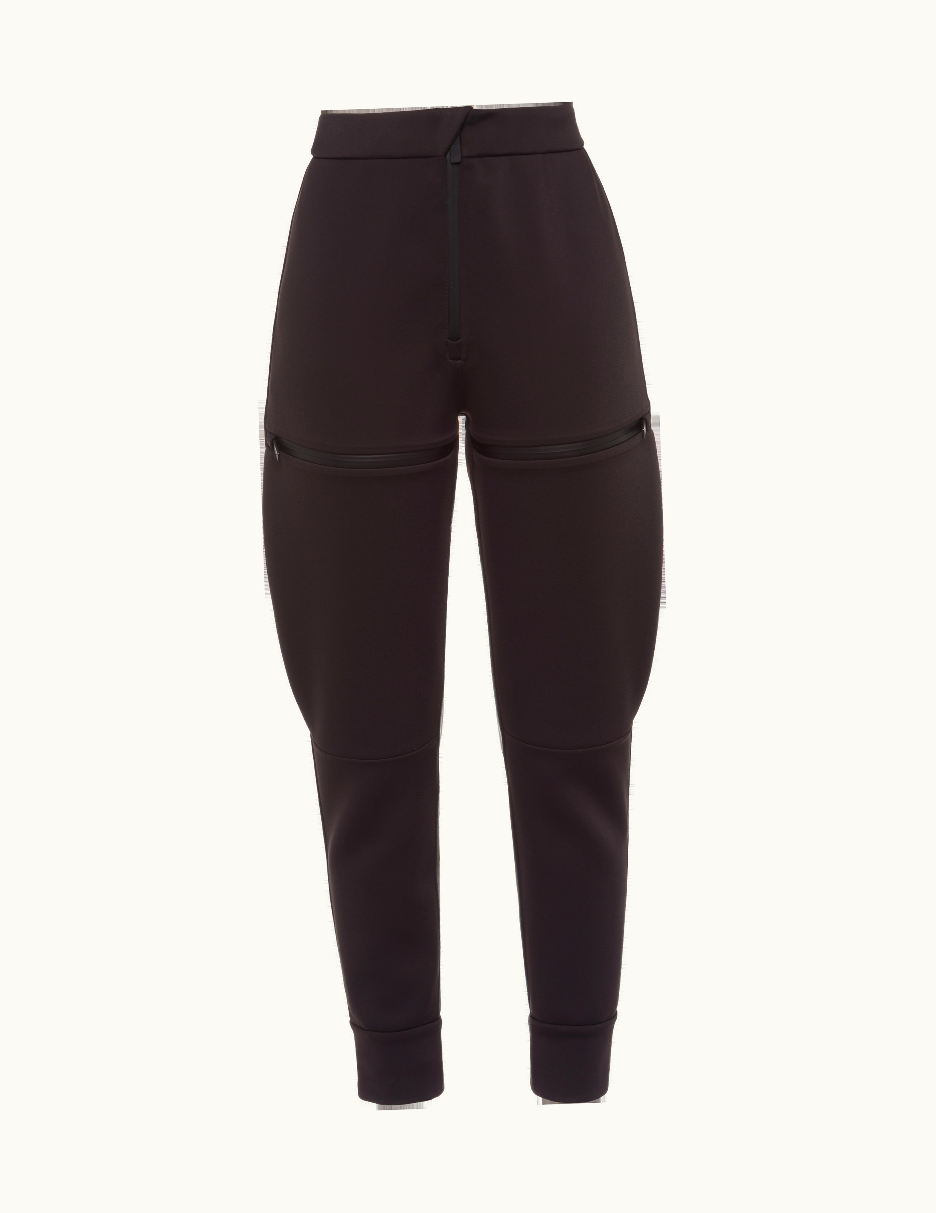 Prada Double Technical Jersey Joggers With Zippers