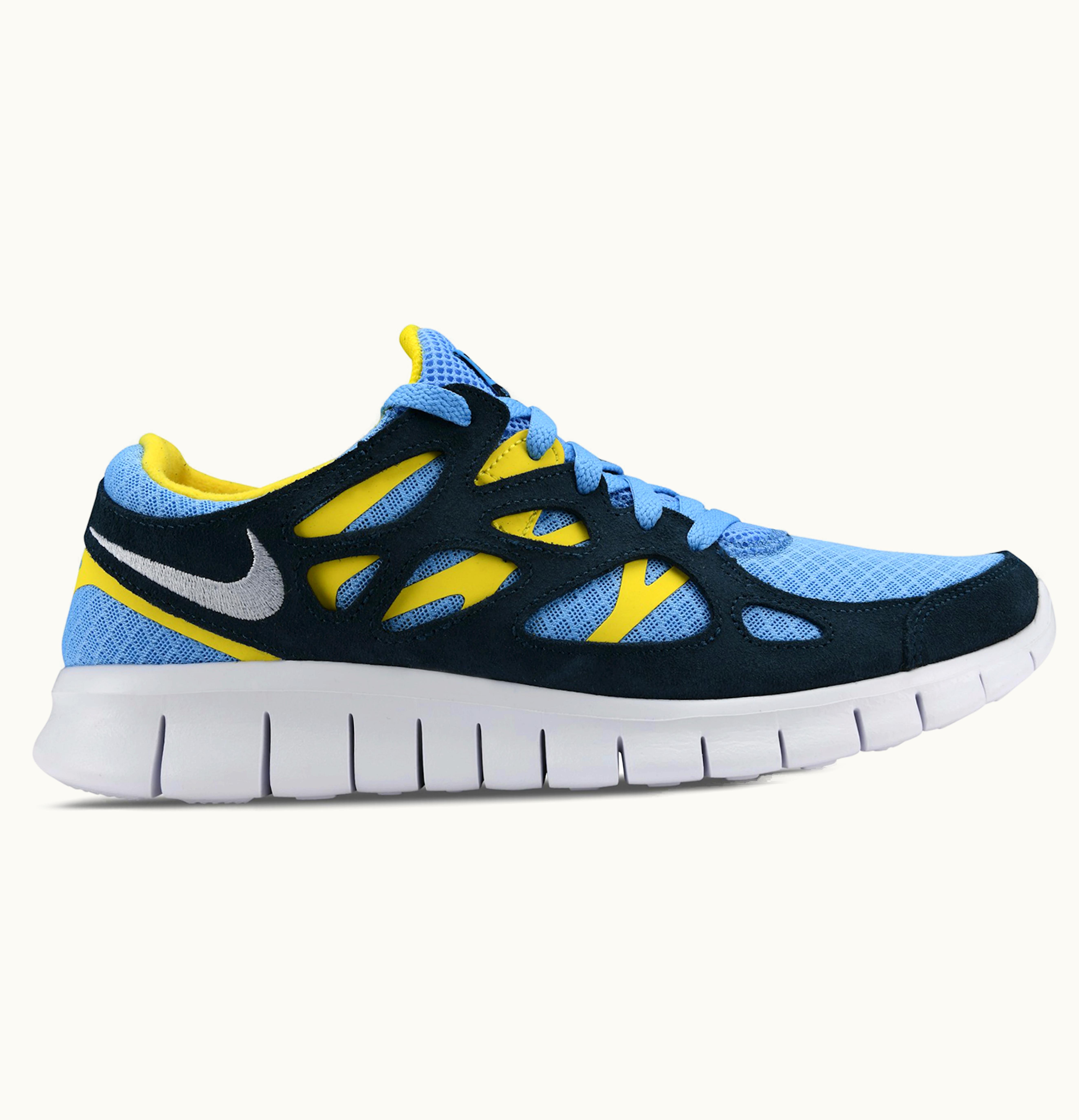 Nike Nike Free Run 2 University Blue Navy Yellow Strike