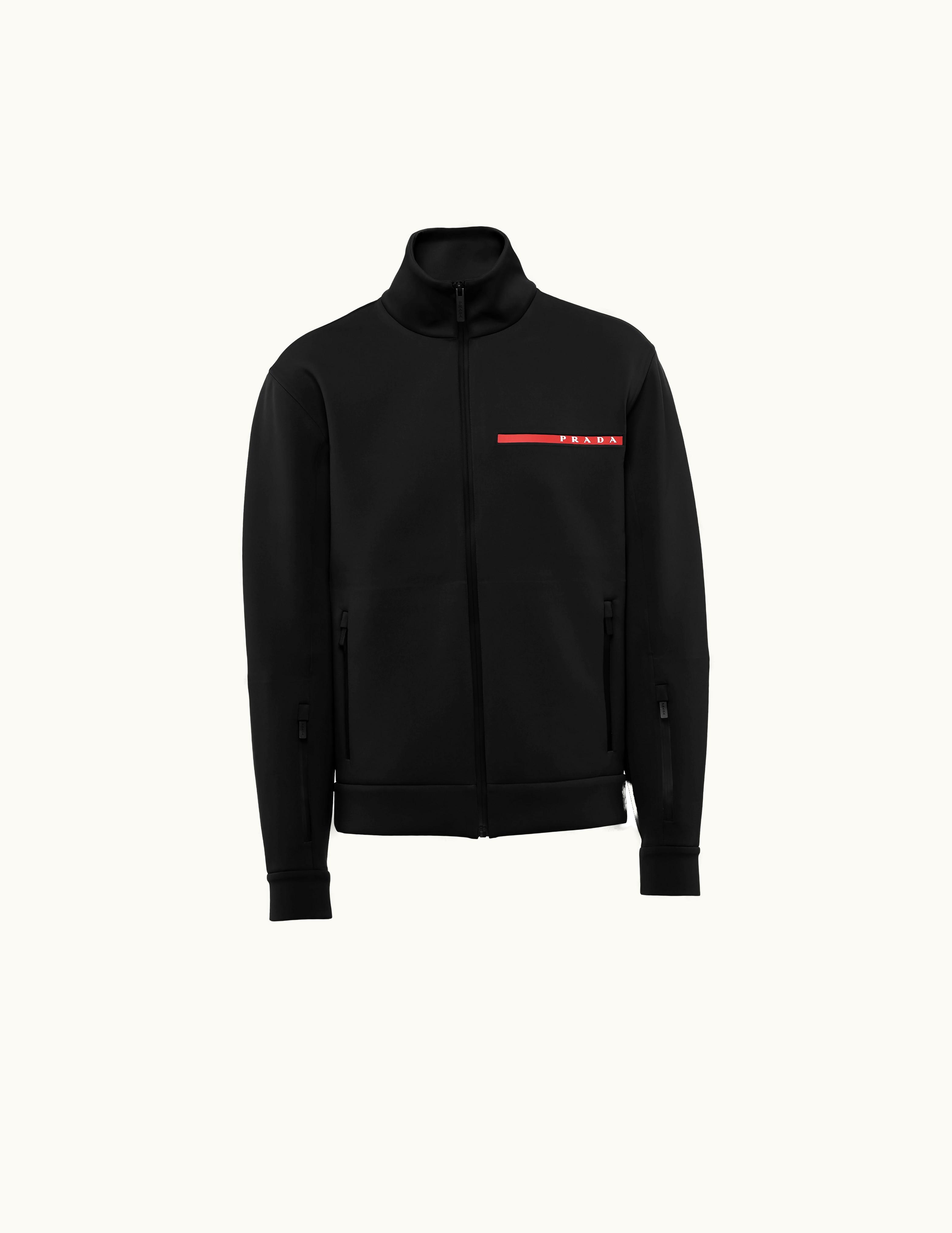 Prada Technical Fabric Hoodie Jacket