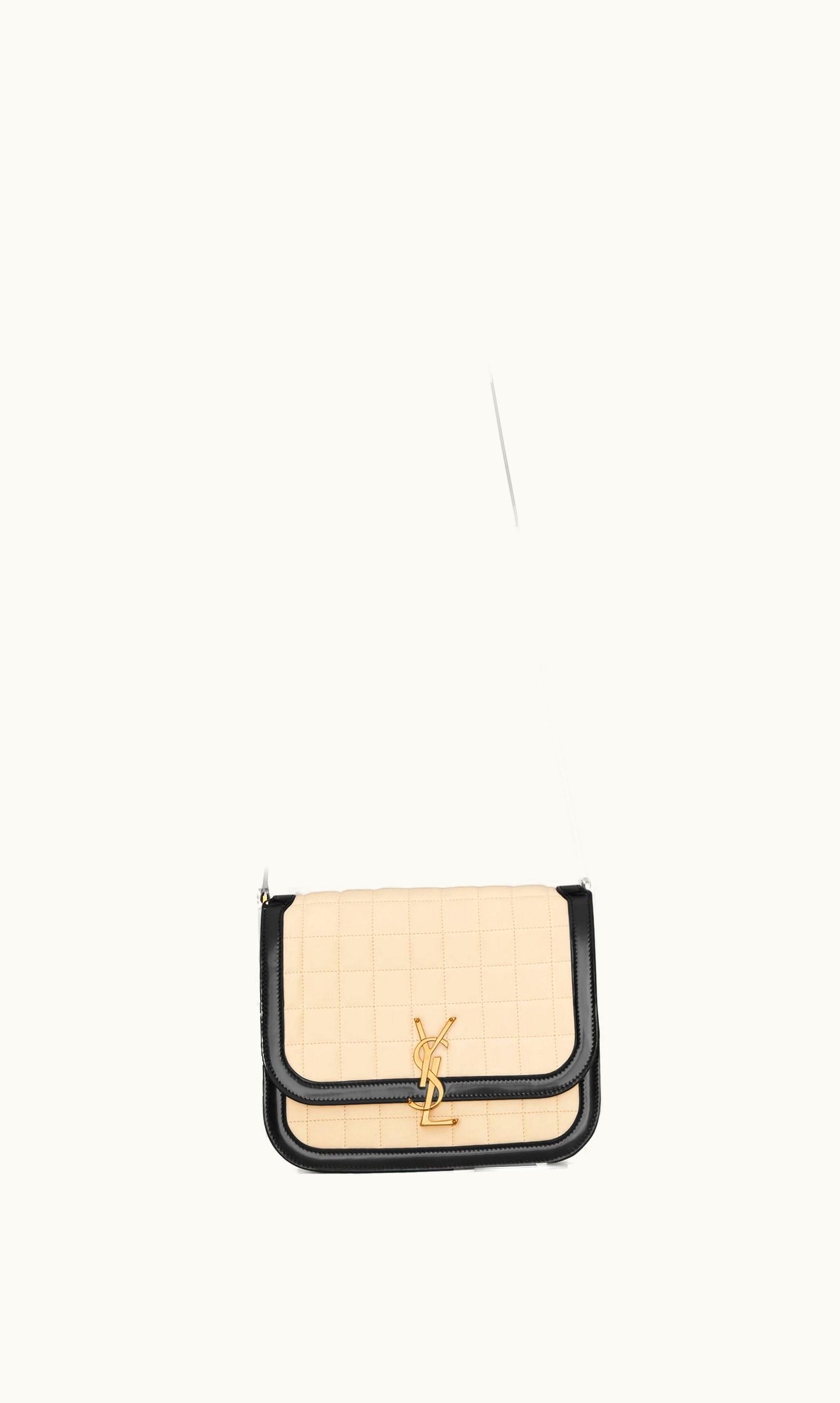 Saint Laurent Solferino Medium Supple Satchel In Quilted Nubuck Suede