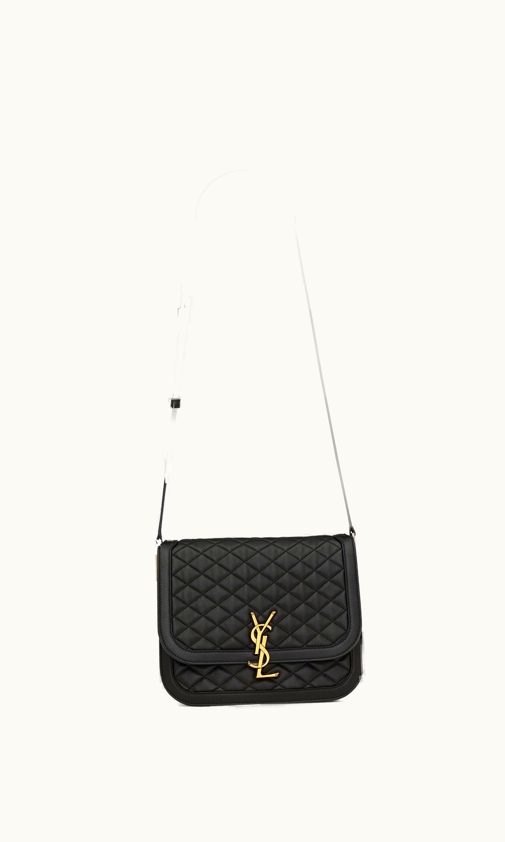 Saint Laurent Solferino Medium Supple Satchel In Quilted Lambskin