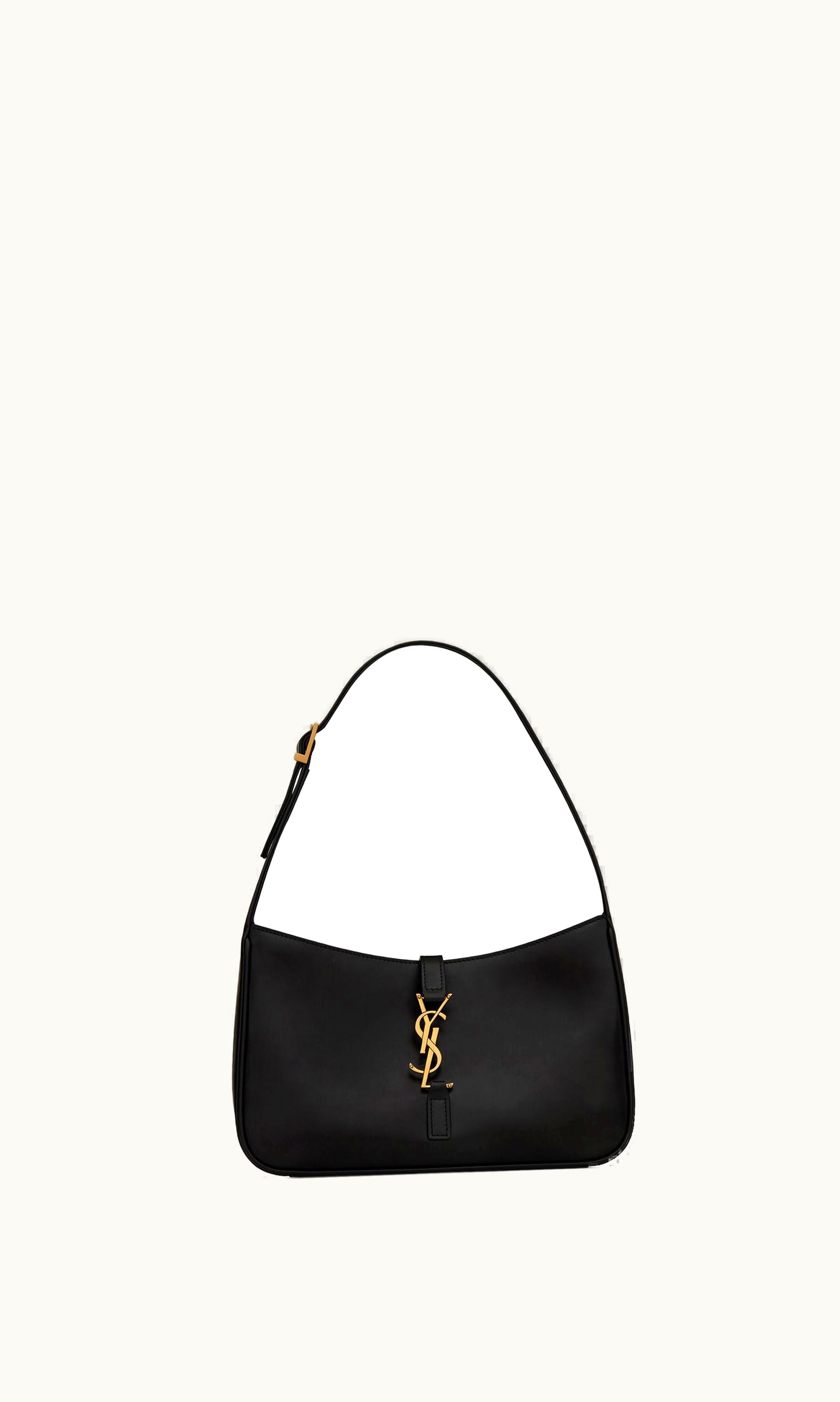 Saint Laurent Cassandre Le 5 à 7 Smooth Leather Handbag Black