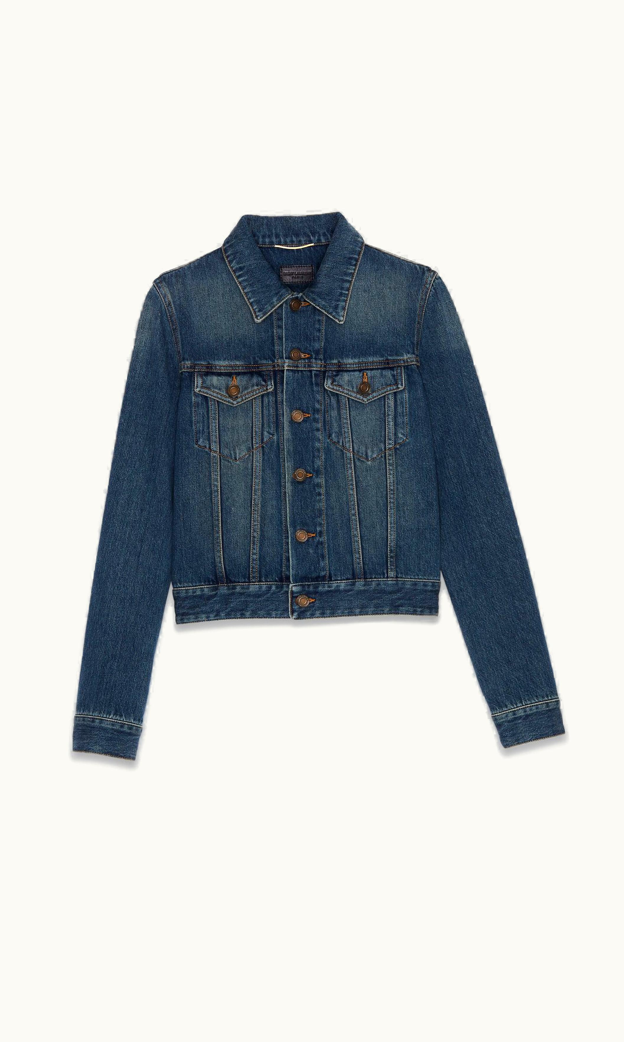 Saint Laurent Saint Laurent Classic Jacket In Deep Vintage Blue Denim UZ0157688