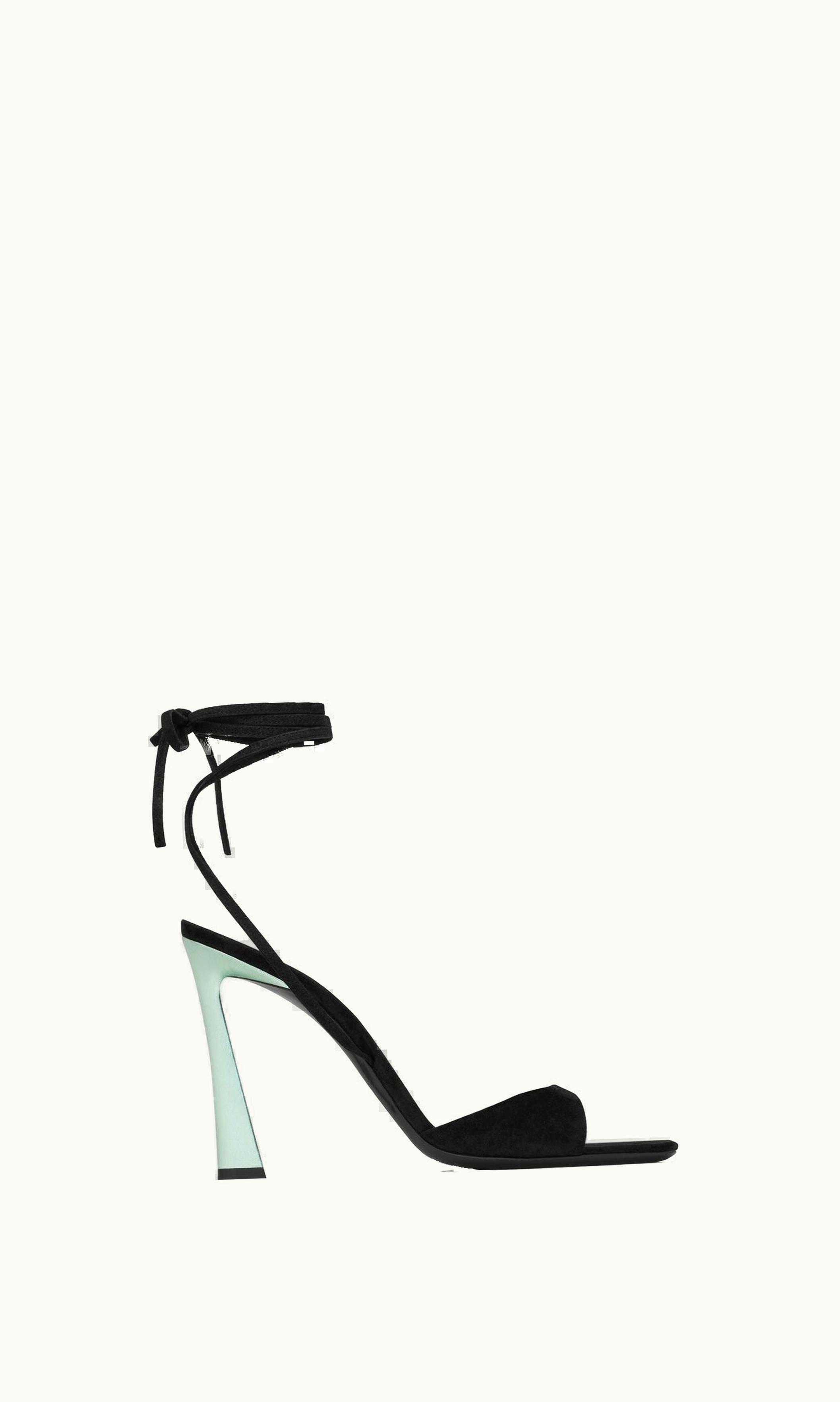 Saint Laurent Saint Laurent Paz Sandals In Suede And Metallized Leather UZ0157733