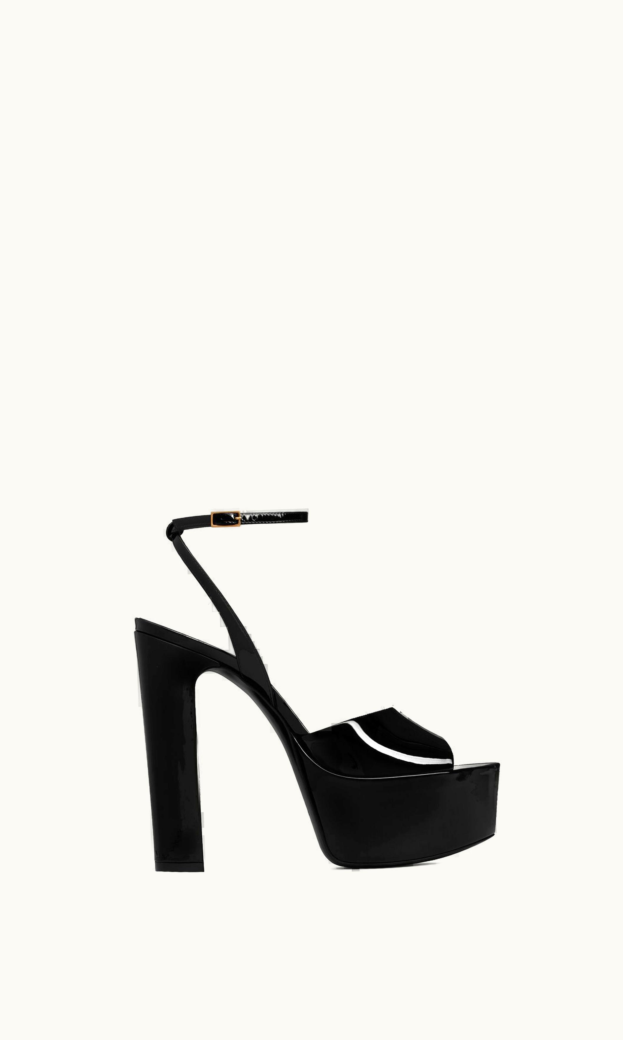 Saint Laurent Saint Laurent Jodie Platform Sandals In Patent Leather UZ0157763