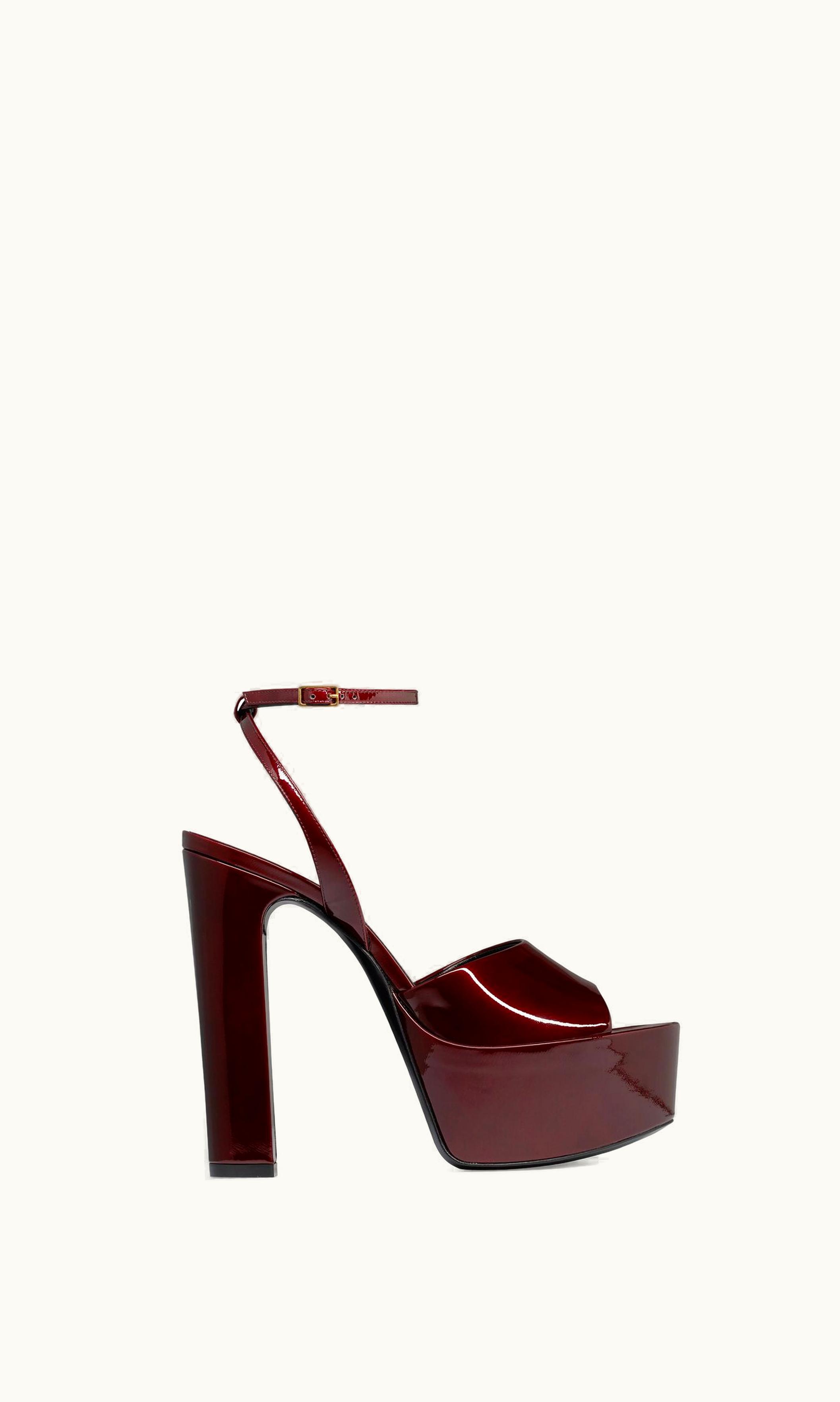 Saint Laurent Saint Laurent Jodie Platform Sandals In Patent Leather UZ0157765